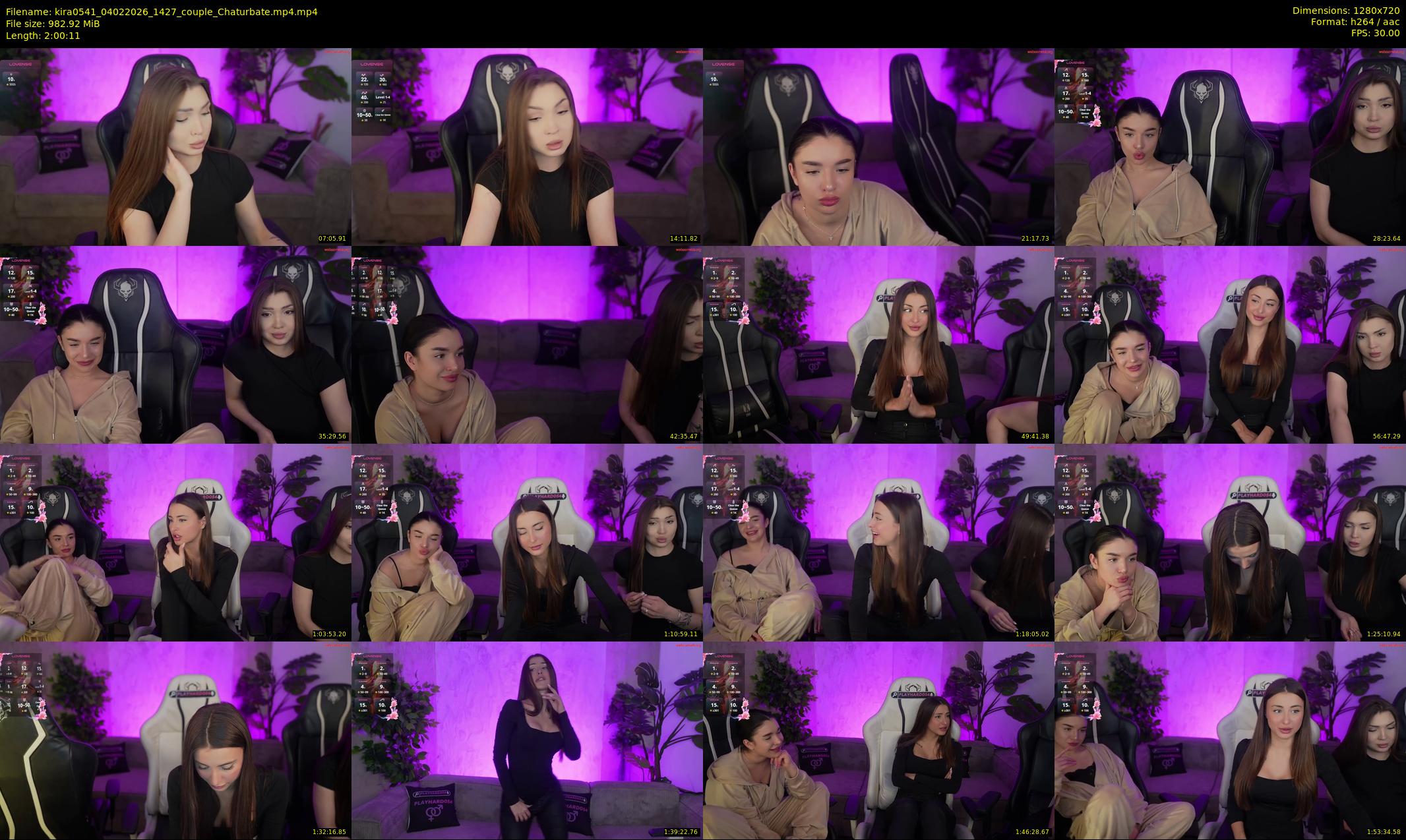 kira0541 — 121 minute Chaturbate couple cam show recording, 720p, Feb 4, 2026