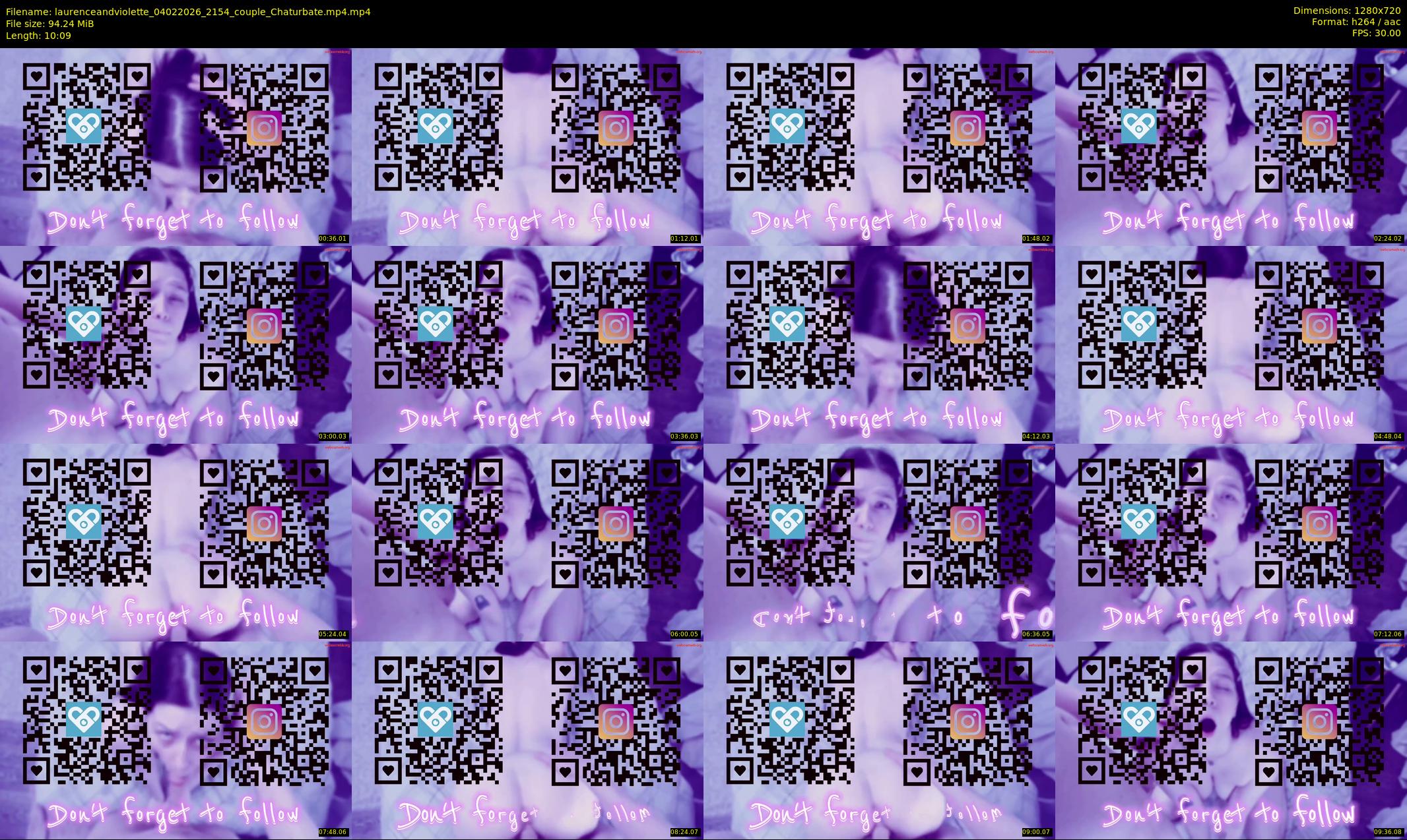 laurenceandviolette — 11 minute Chaturbate couple cam show recording, 720p, Feb 4, 2026