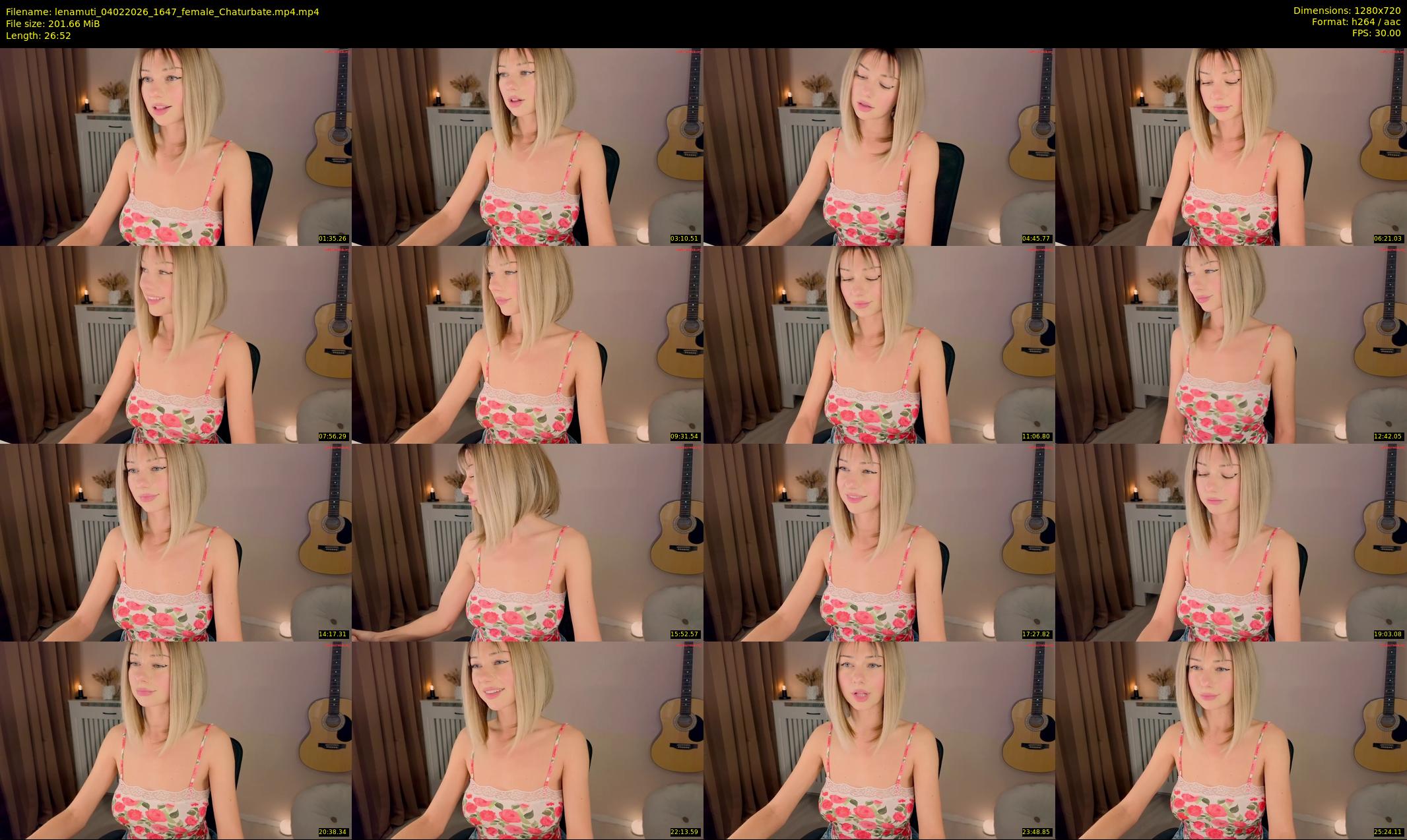 lenamuti — 27 minute Chaturbate female cam show recording, 720p, Feb 4, 2026