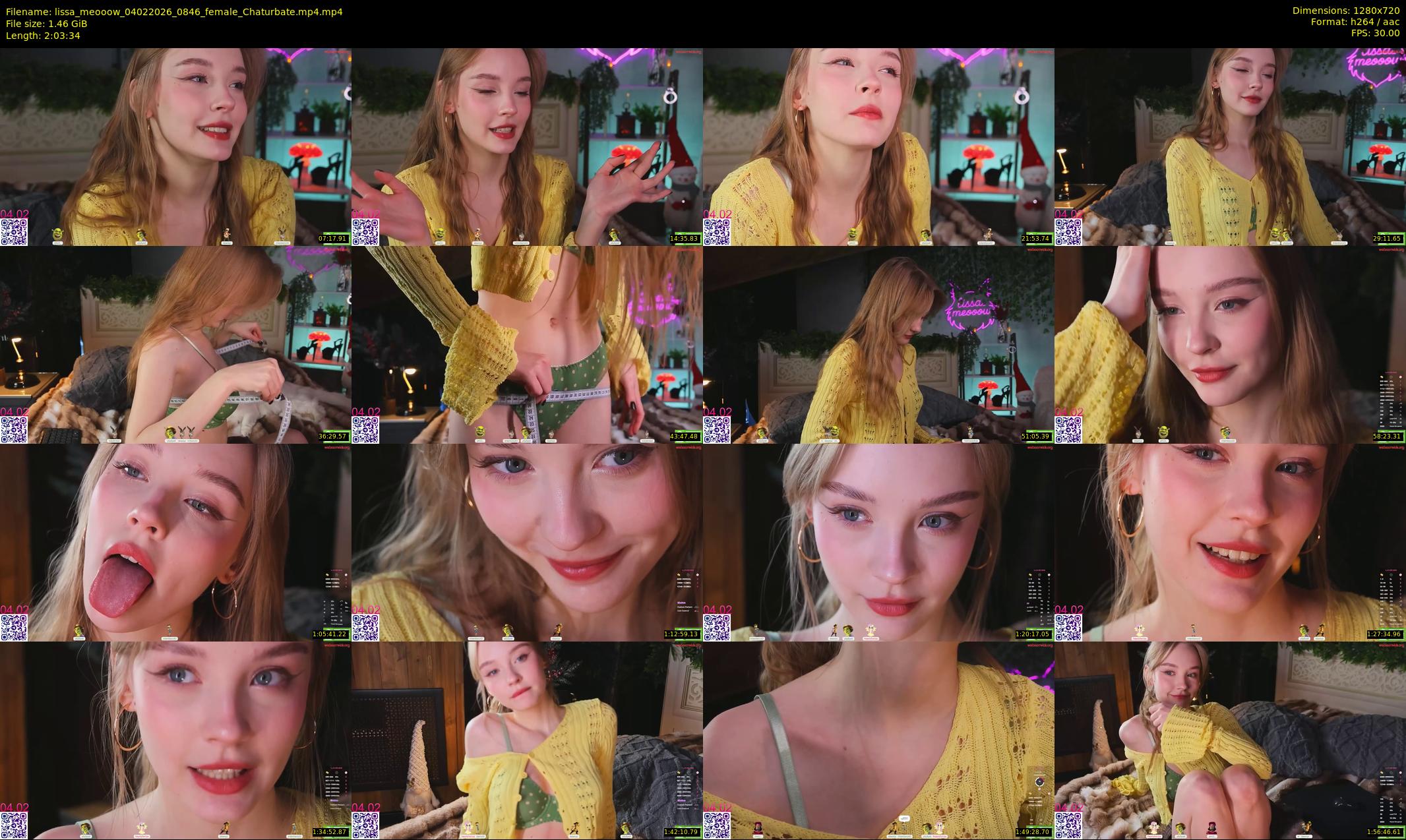 lissa_meooow — 124 minute Chaturbate female cam show recording, 720p, Feb 4, 2026
