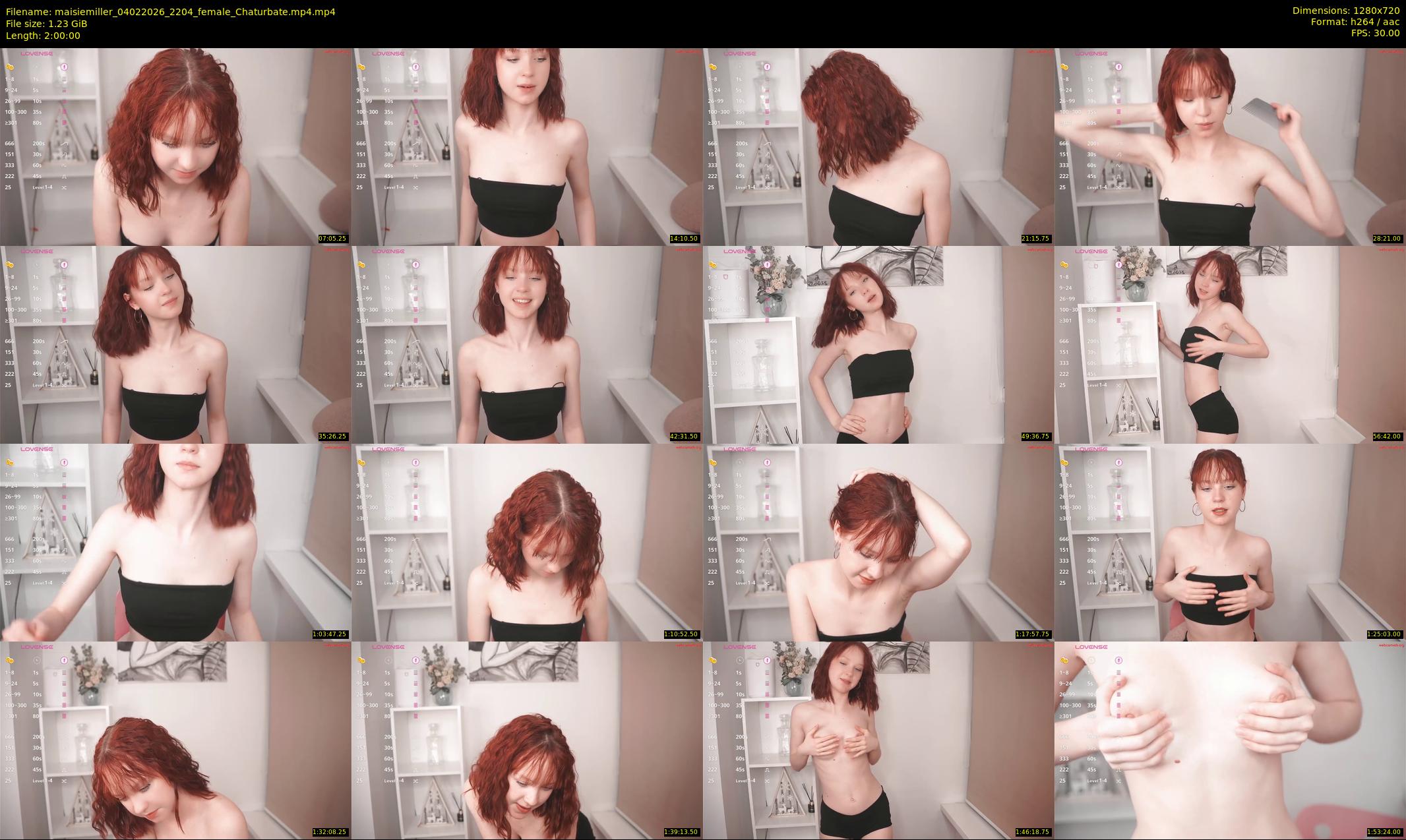 maisiemiller — 120 minute Chaturbate female cam show recording, 720p, Feb 4, 2026