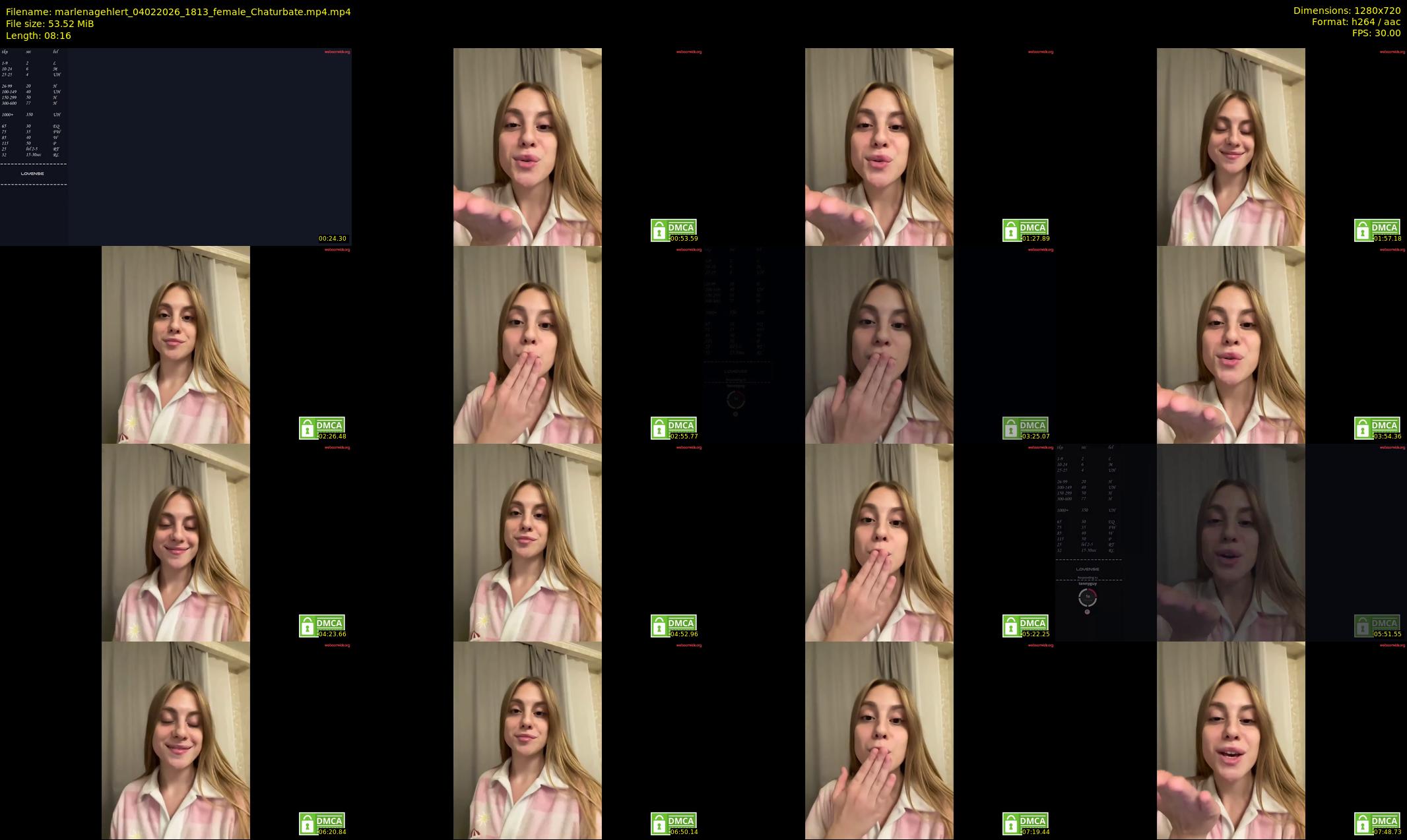 marlenagehlert — 9 minute Chaturbate female cam show recording, 720p, Feb 4, 2026