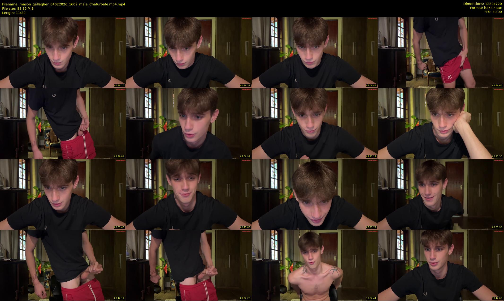 mason_gallagher — 12 minute Chaturbate male cam show recording, 720p, Feb 4, 2026