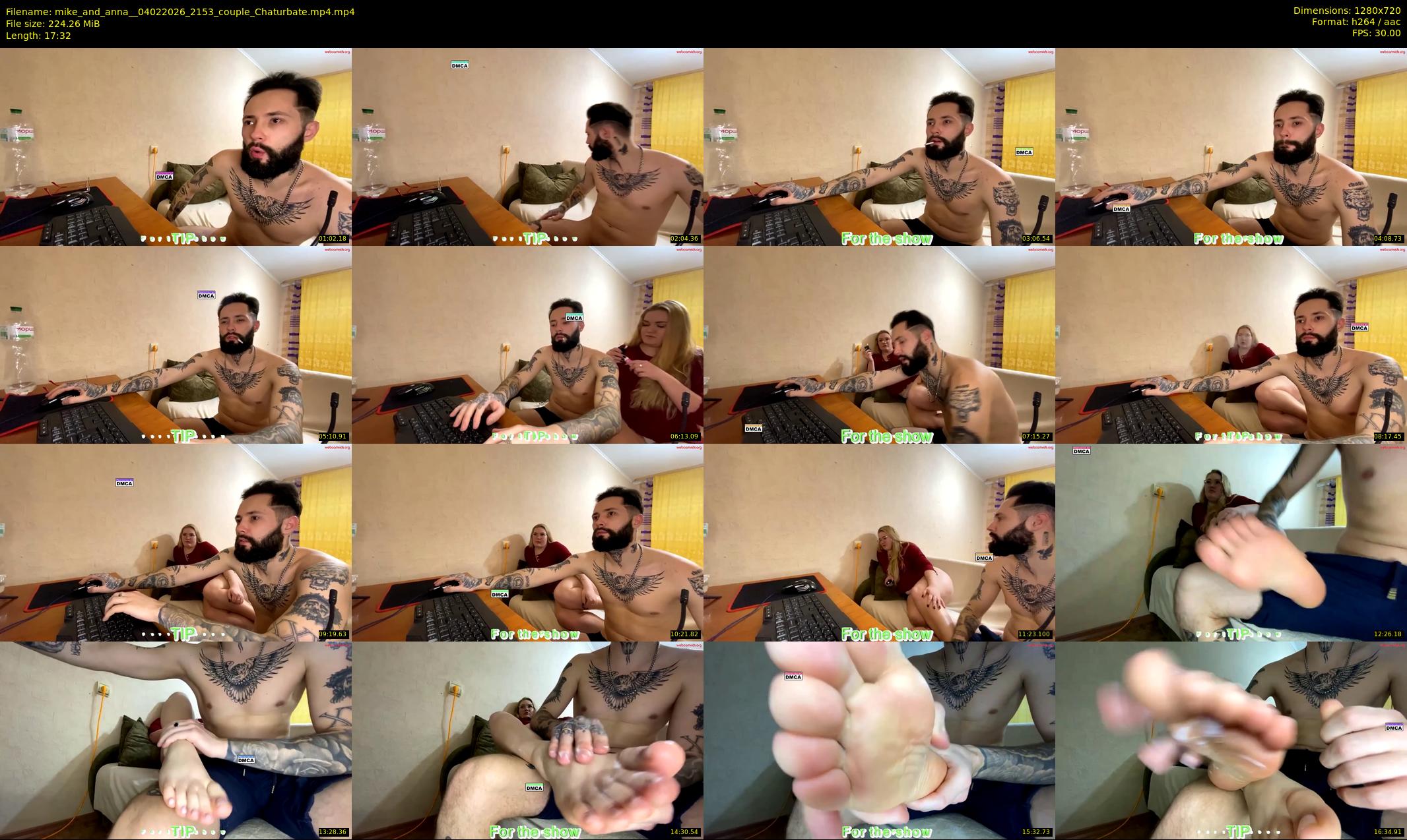 mike_and_anna_ — 18 minute Chaturbate couple cam show recording, 720p, Feb 4, 2026