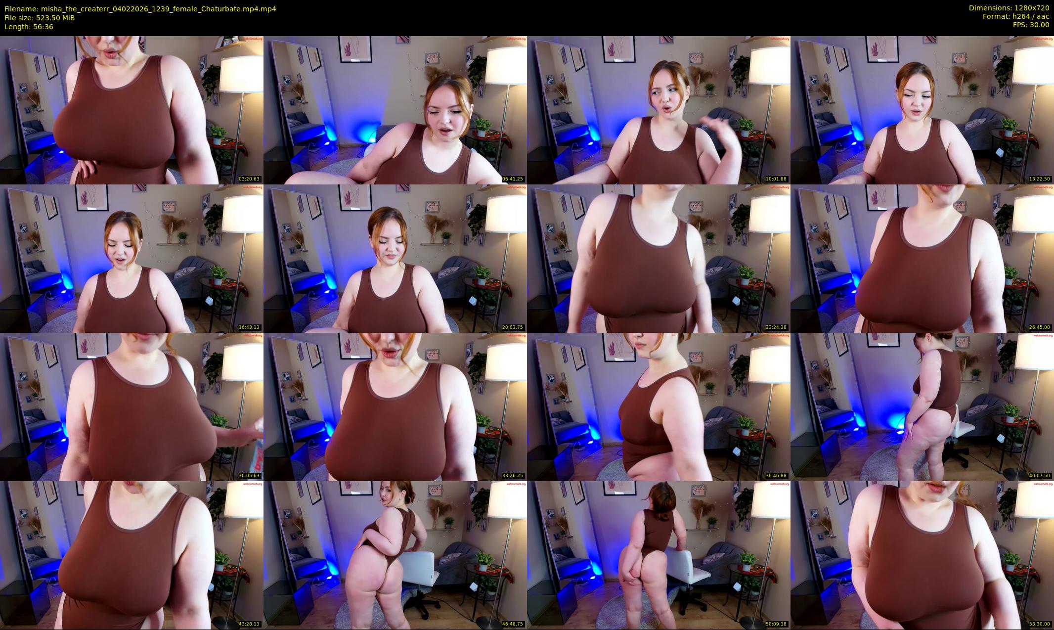 misha_the_createrr — 57 minute Chaturbate female cam show recording, 720p, Feb 4, 2026