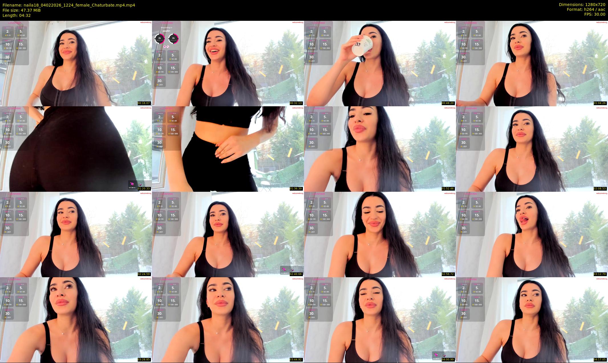 naila18 — 5 minute Chaturbate female cam show recording, 720p, Feb 4, 2026