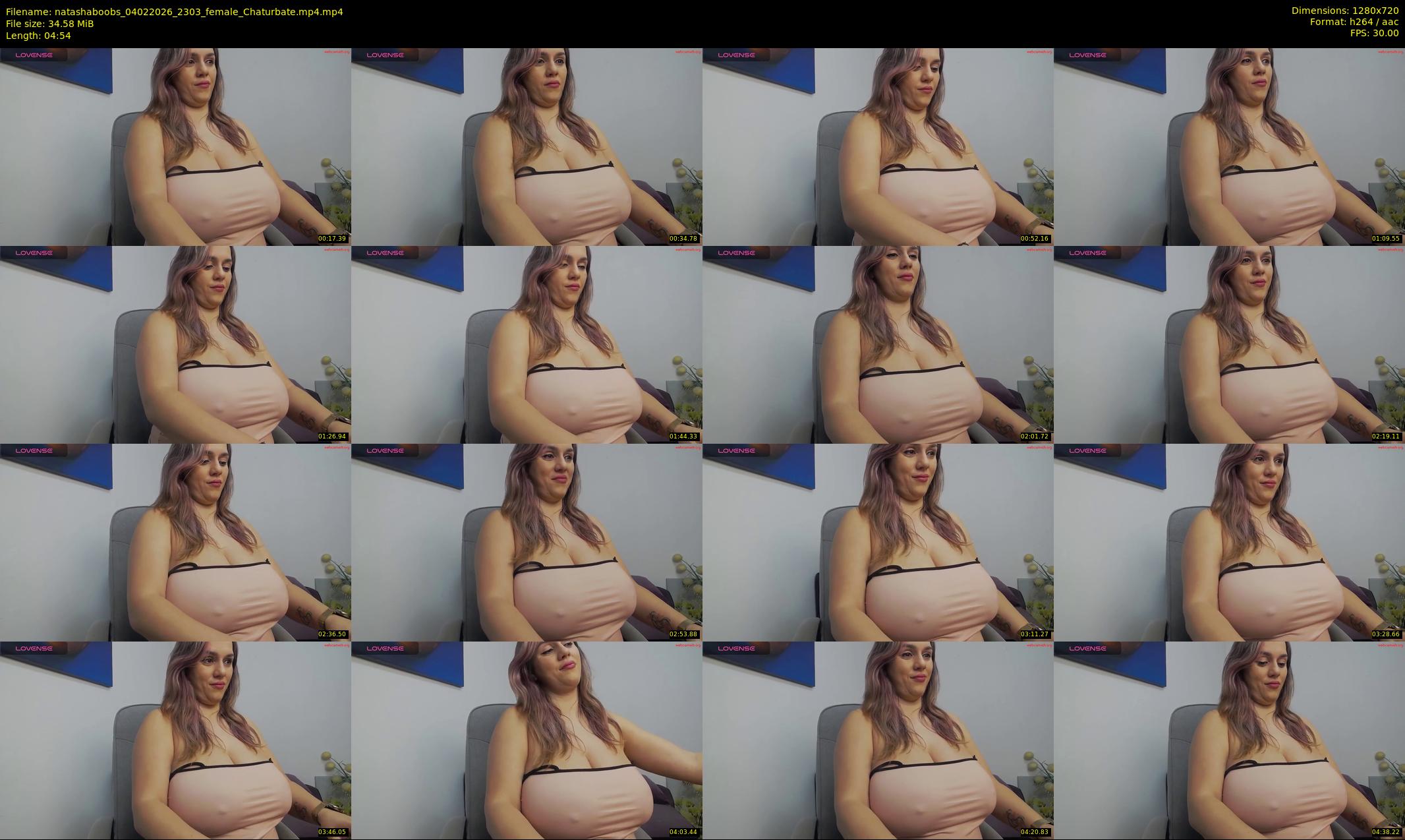 natashaboobs — 5 minute Chaturbate female cam show recording, 720p, Feb 4, 2026