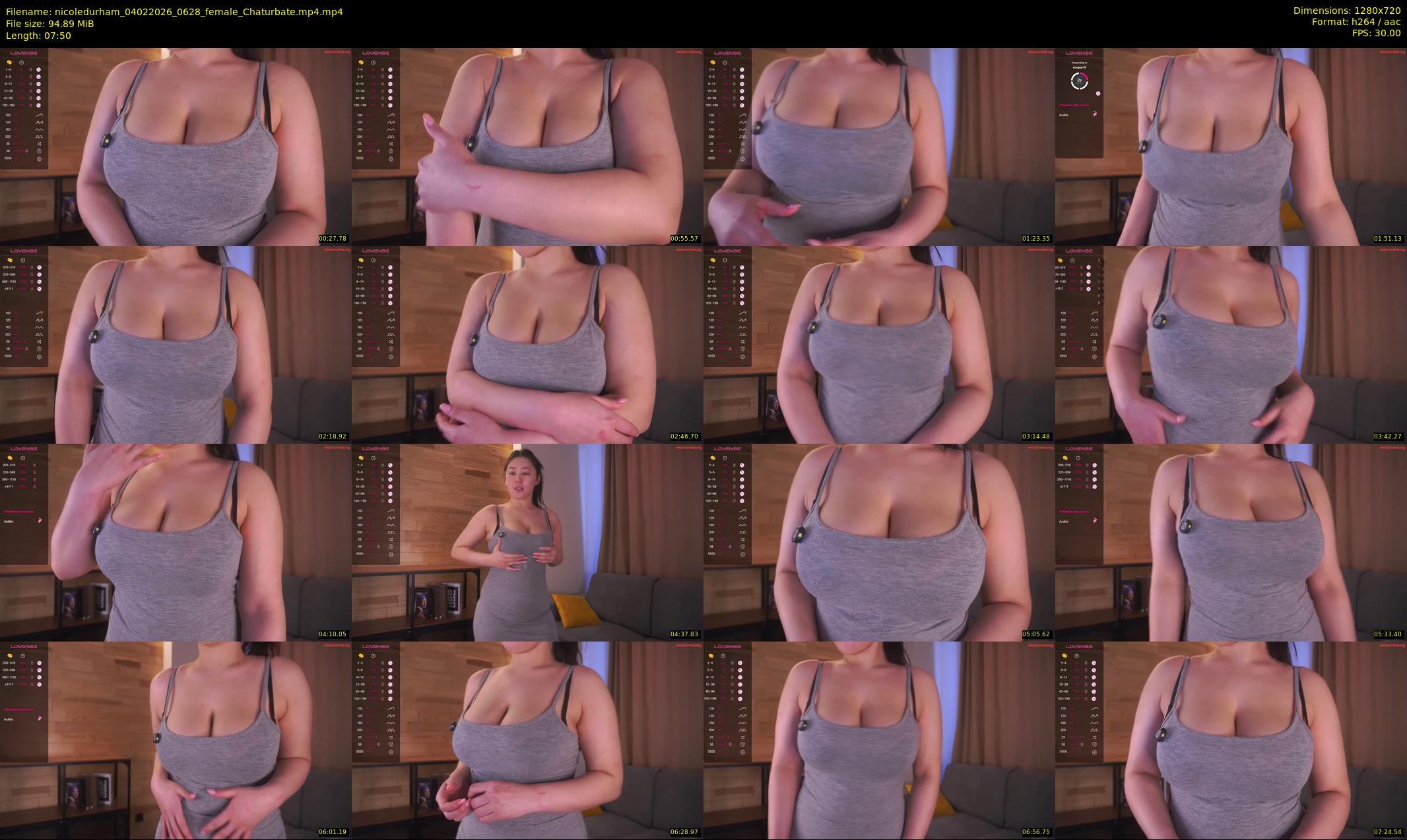 nicoledurham — 8 minute Chaturbate female cam show recording, 720p, Feb 4, 2026