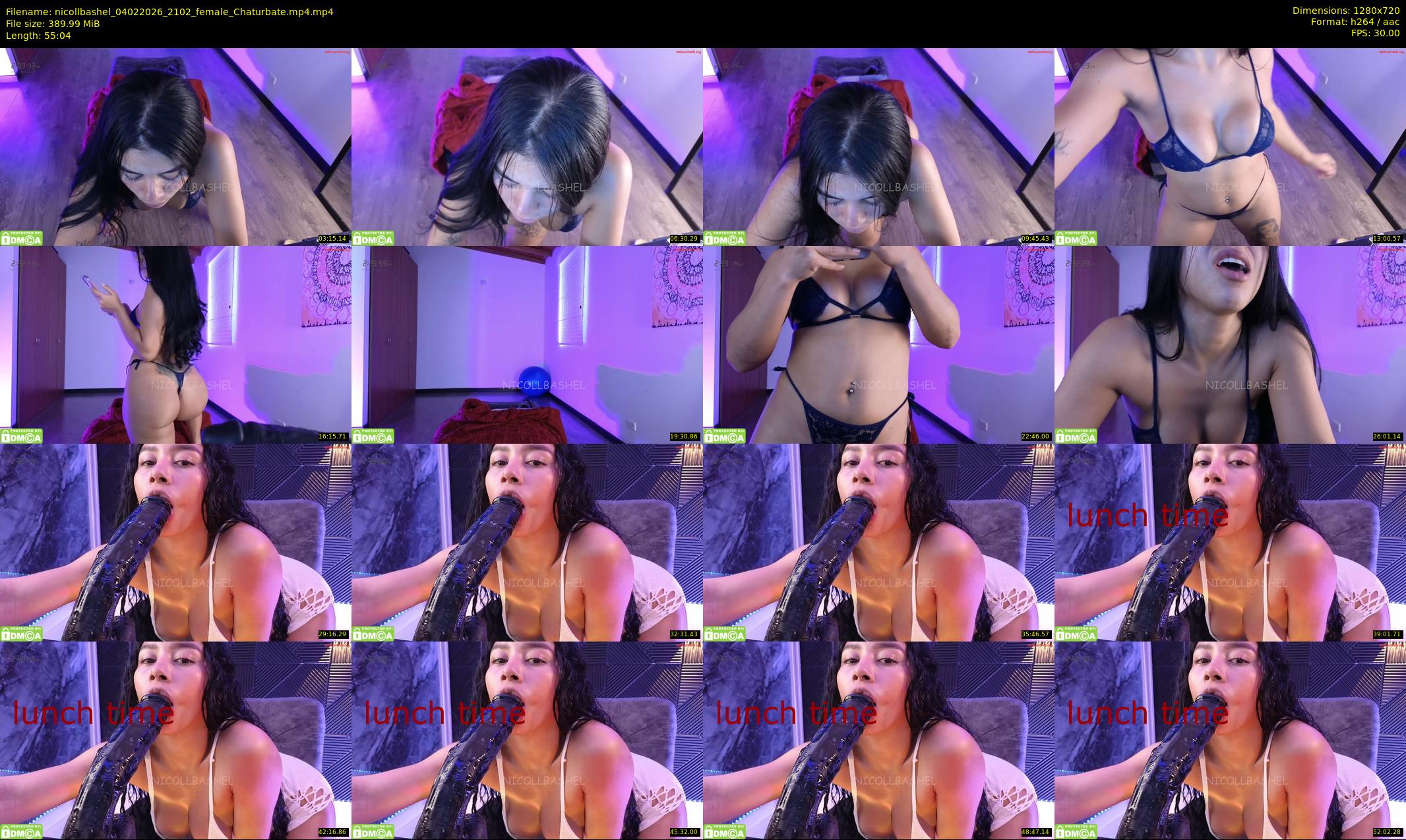 nicollbashel — 56 minute Chaturbate female cam show recording, 720p, Feb 4, 2026
