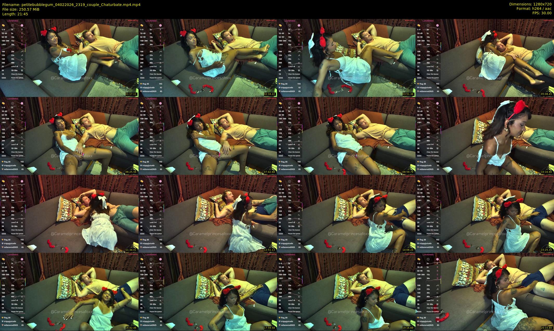 petitebubblegum — 22 minute Chaturbate couple cam show recording, 720p, Feb 4, 2026