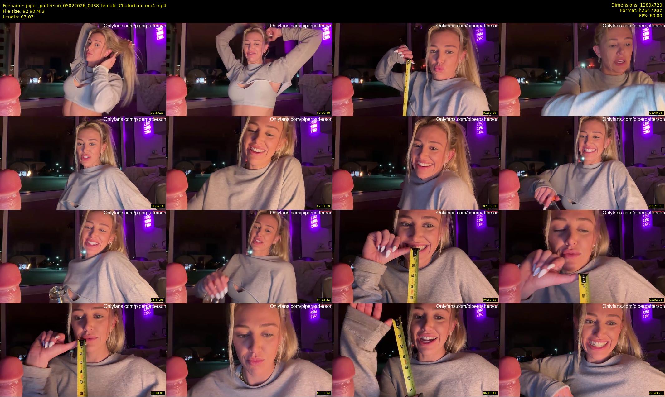 piper_patterson — 8 minute Chaturbate female cam show recording, 720p, Feb 5, 2026