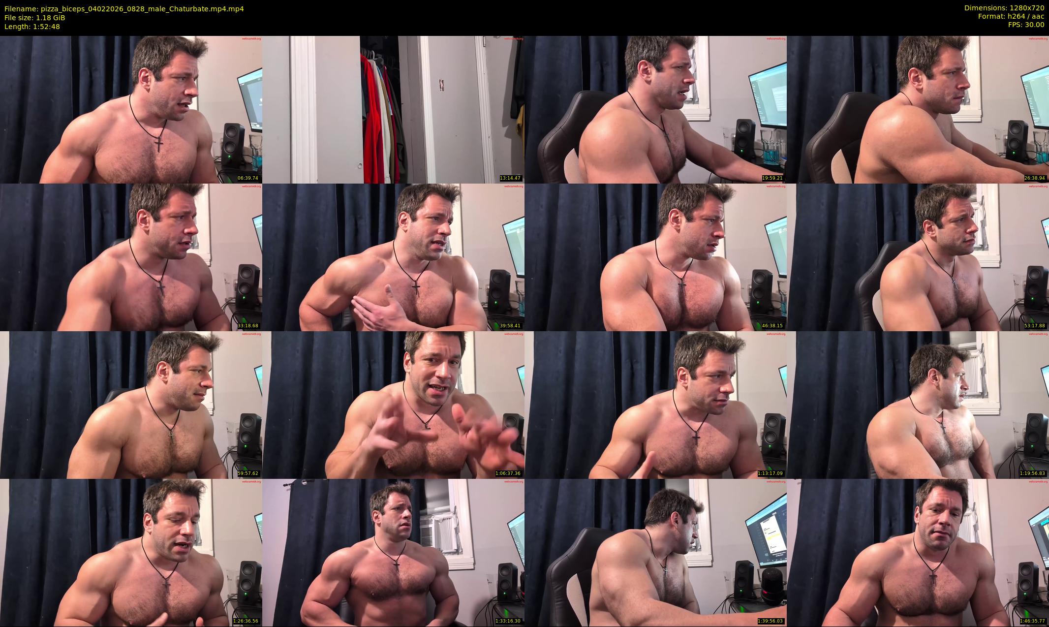 pizza_biceps — 113 minute Chaturbate male cam show recording, 720p, Feb 4, 2026