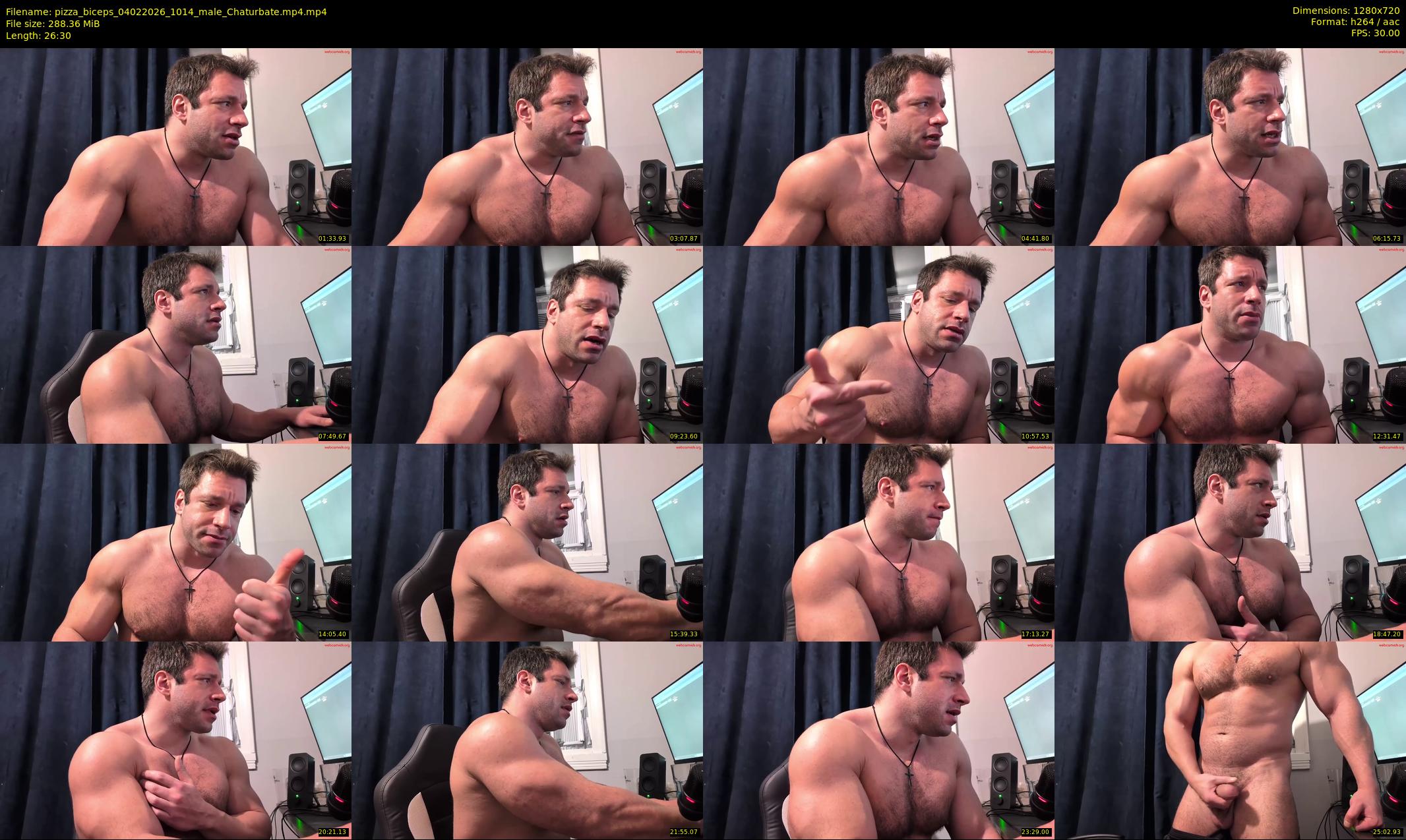 pizza_biceps — 27 minute Chaturbate male cam show recording, 720p, Feb 4, 2026