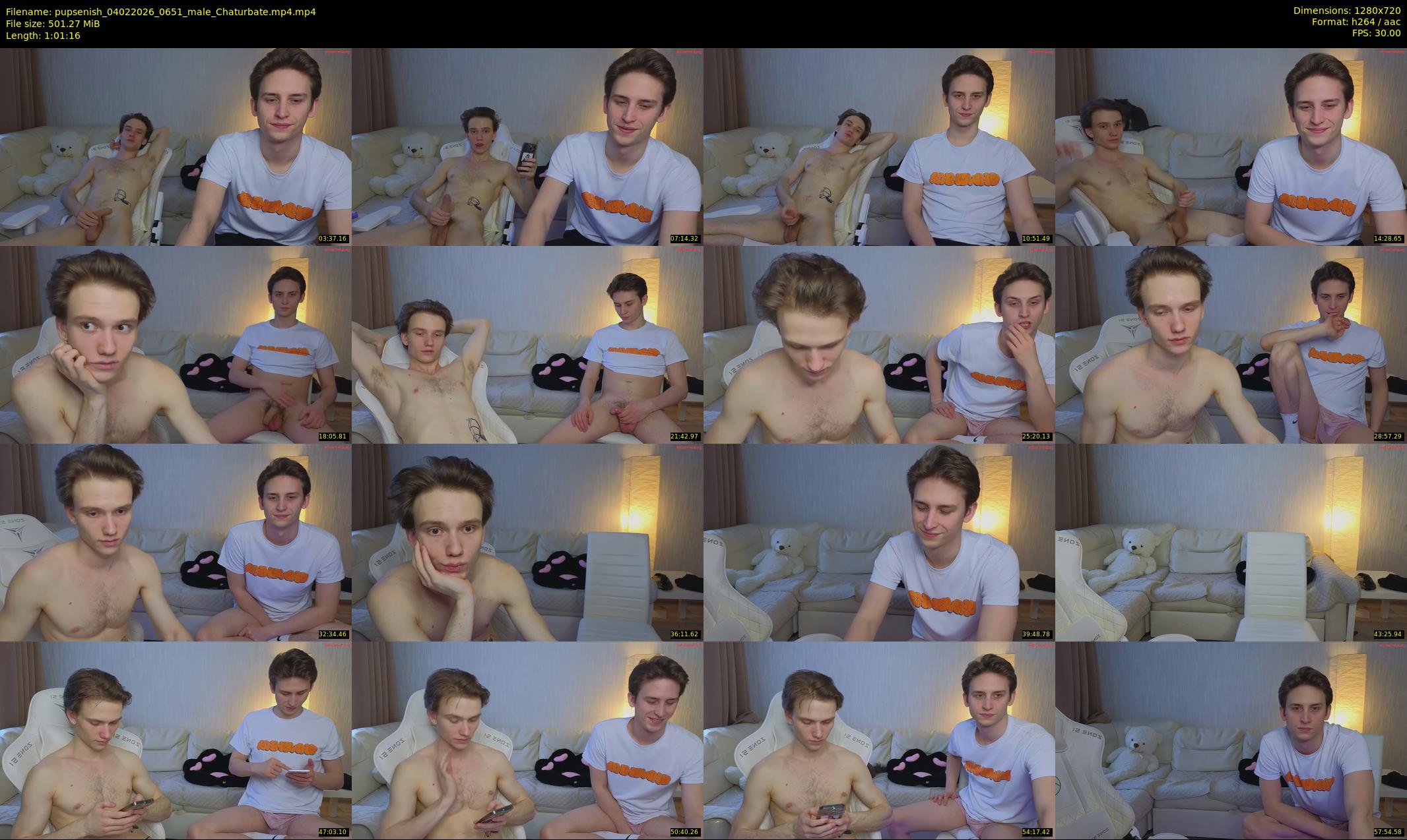 pupsenish — 62 minute Chaturbate male cam show recording, 720p, Feb 4, 2026