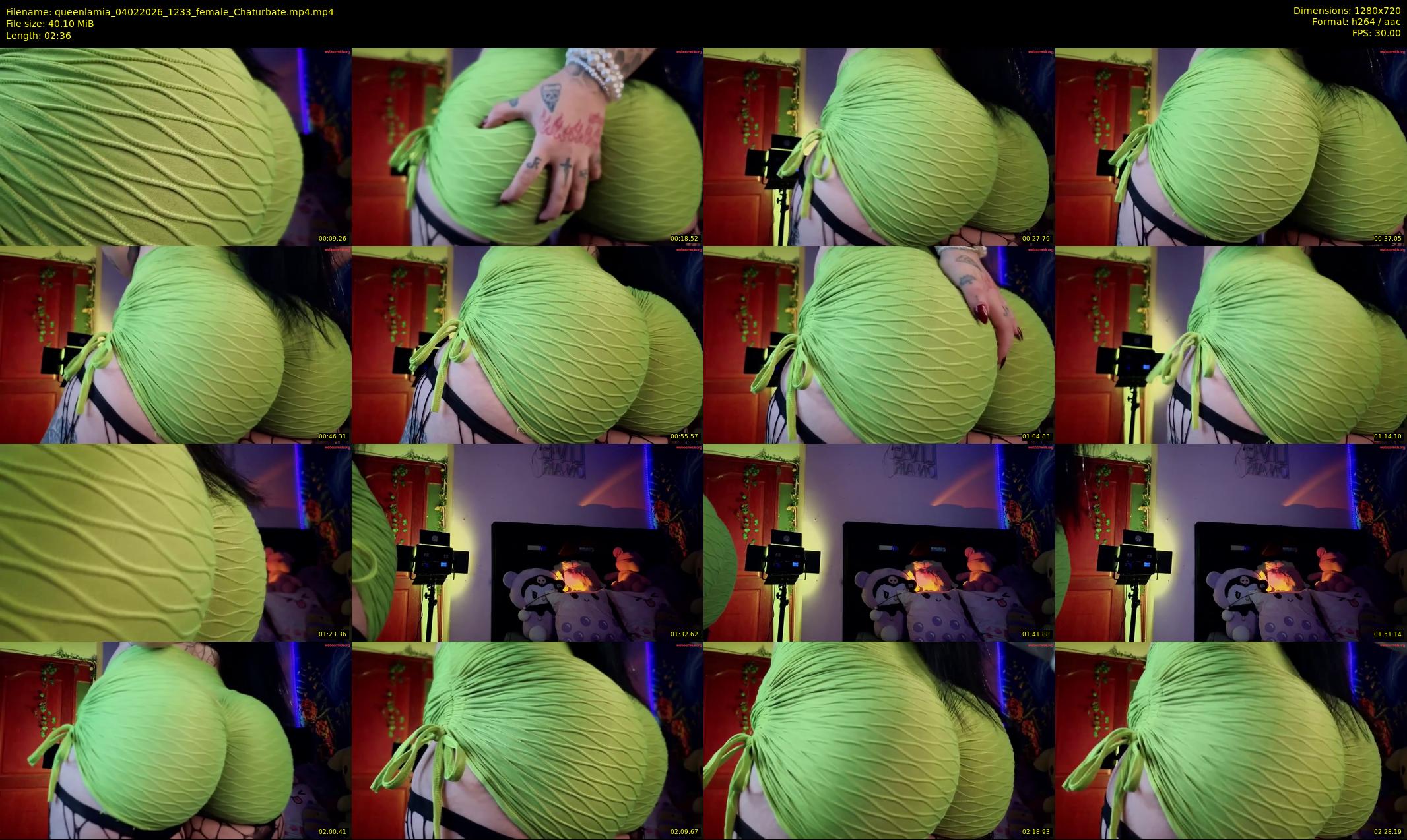 queenlamia — 3 minute Chaturbate female cam show recording, 720p, Feb 4, 2026
