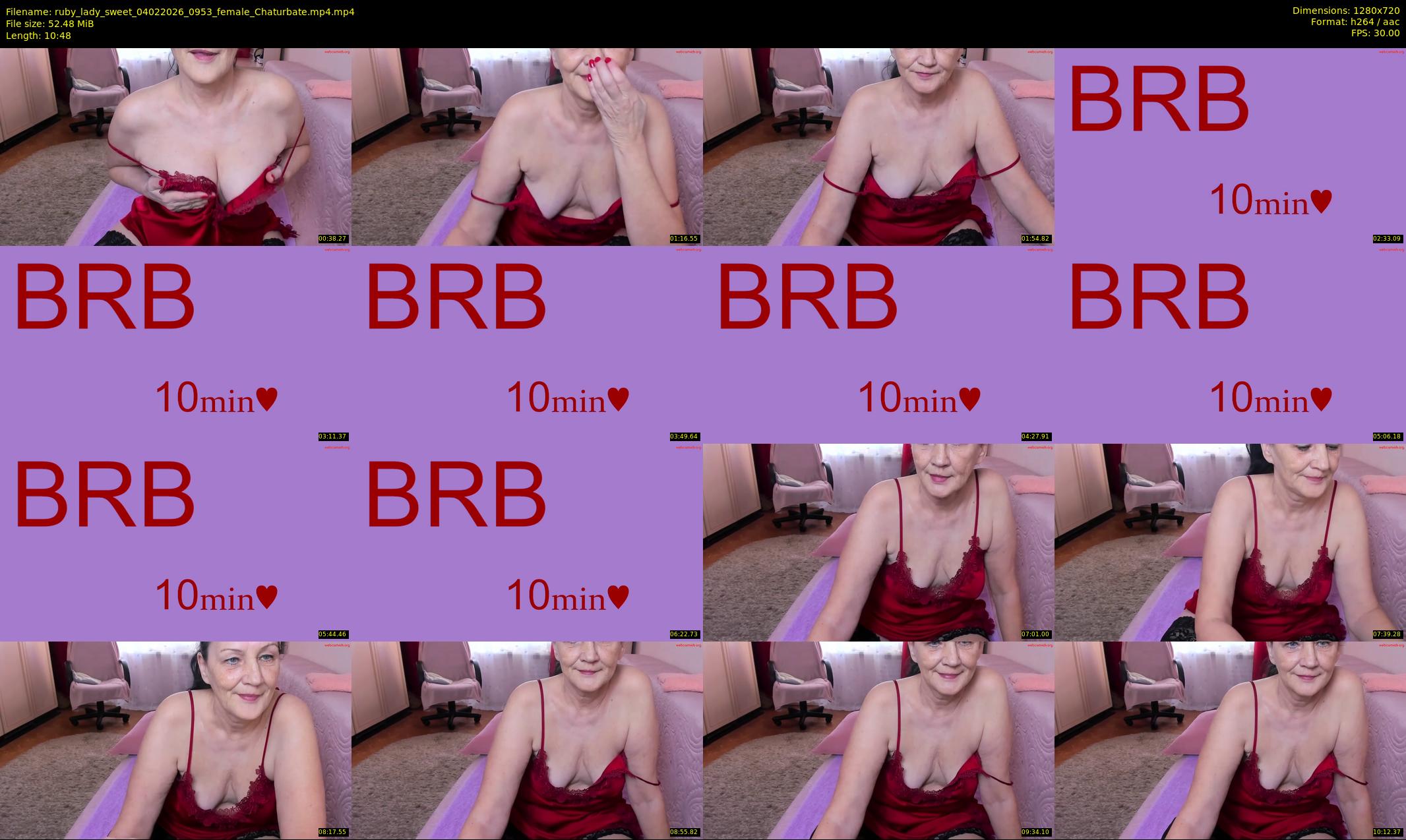 ruby_lady_sweet — 11 minute Chaturbate female cam show recording, 720p, Feb 4, 2026