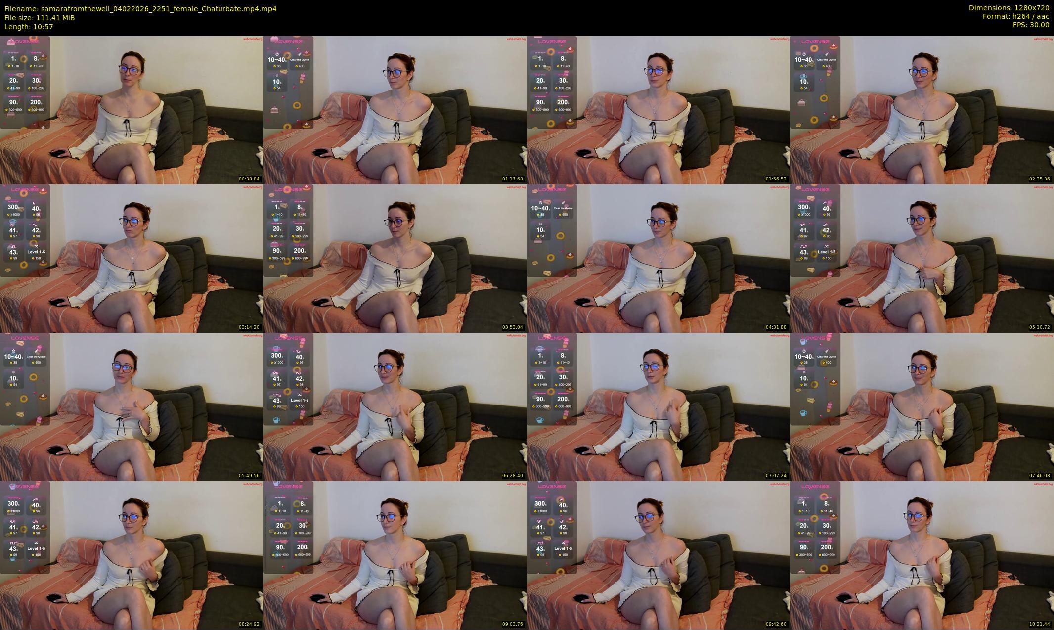 samarafromthewell — 11 minute Chaturbate female cam show recording, 720p, Feb 4, 2026