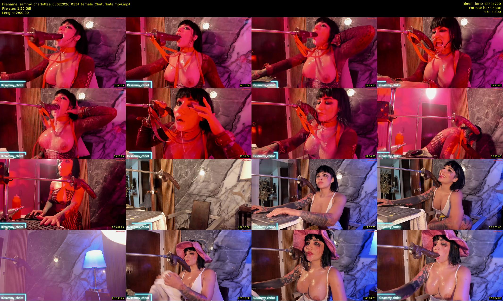 sammy_charlottee — 120 minute Chaturbate female cam show recording, 720p, Feb 5, 2026
