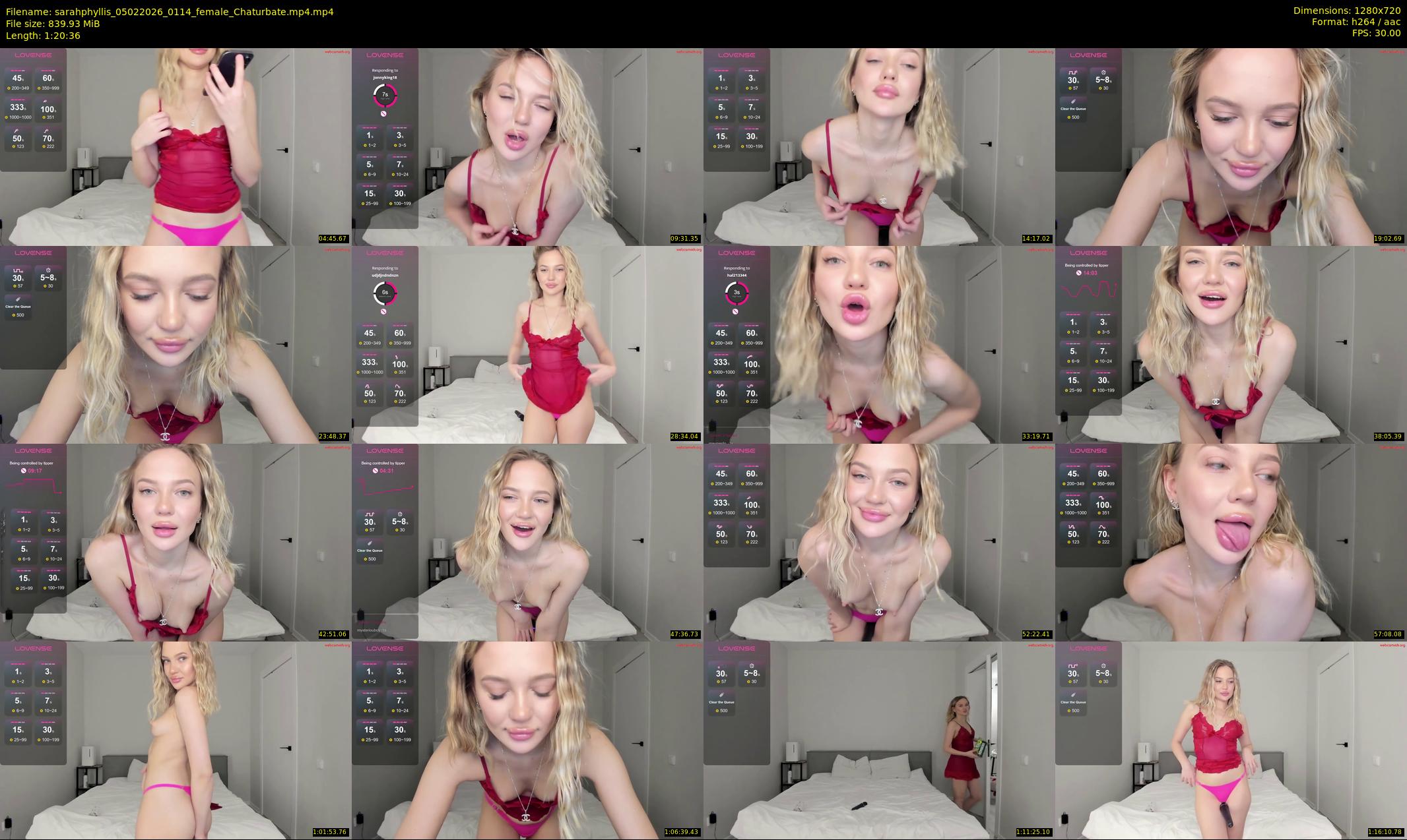 sarahphyllis — 81 minute Chaturbate female cam show recording, 720p, Feb 5, 2026