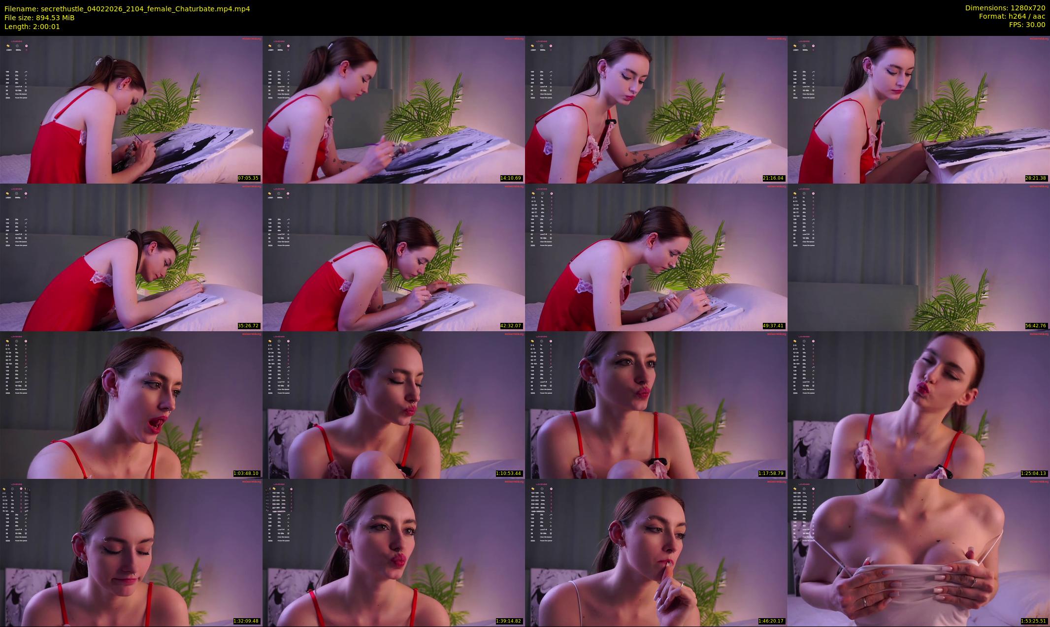 secrethustle — 121 minute Chaturbate female cam show recording, 720p, Feb 4, 2026