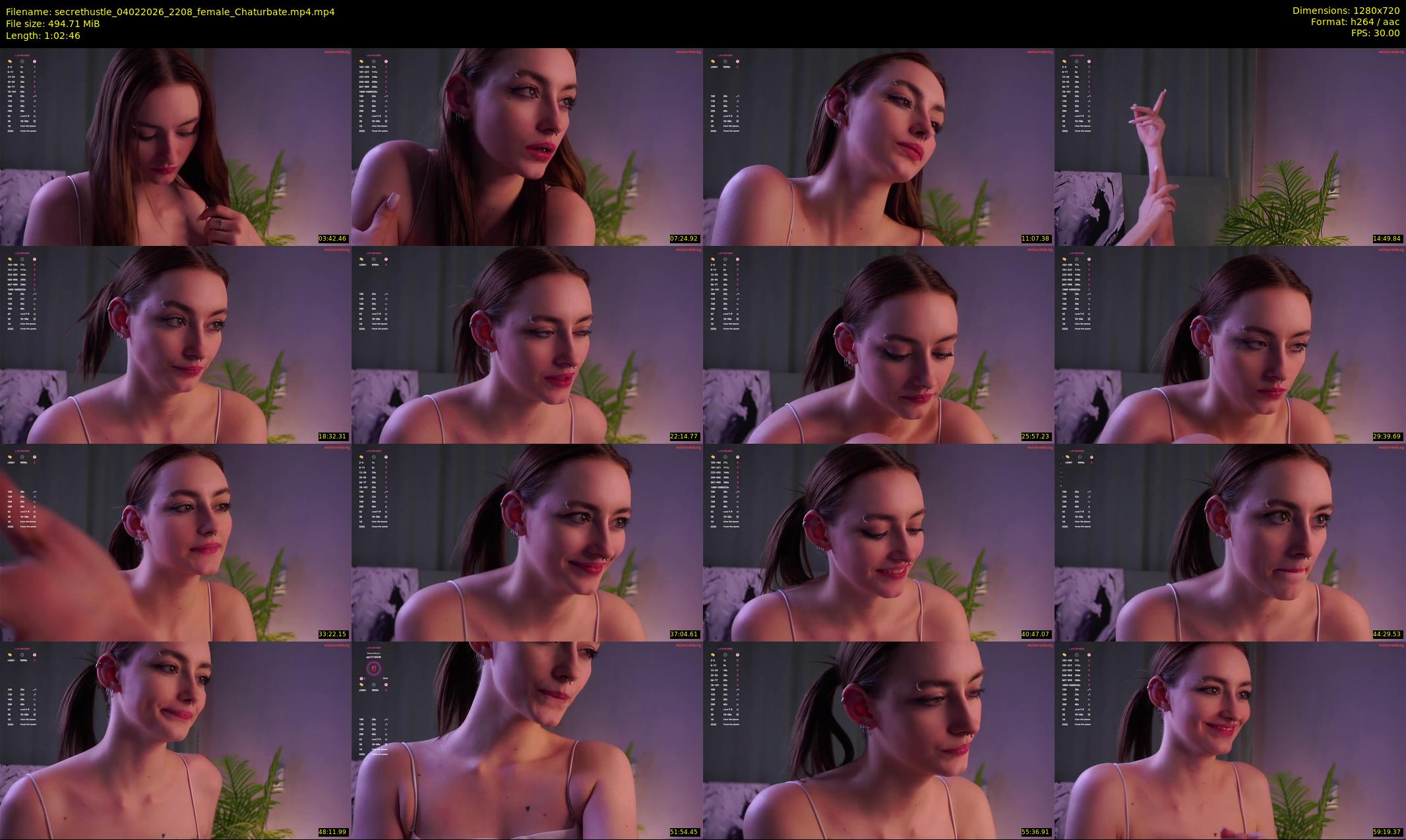 secrethustle — 63 minute Chaturbate female cam show recording, 720p, Feb 4, 2026
