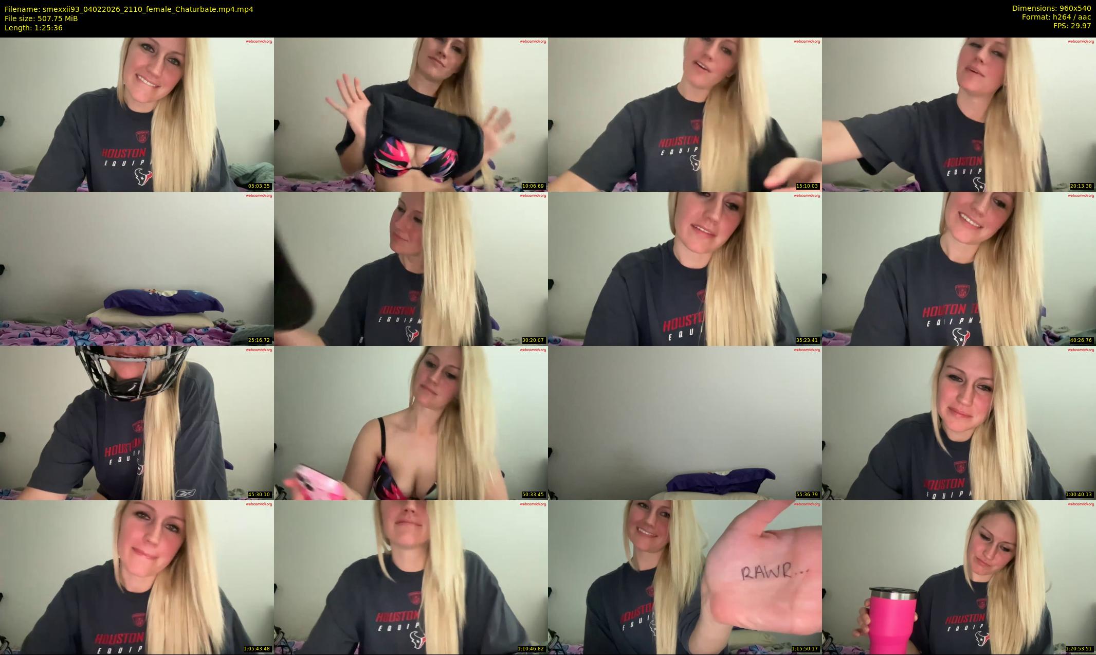 smexxii93 — 86 minute Chaturbate female cam show recording, 480p, Feb 4, 2026