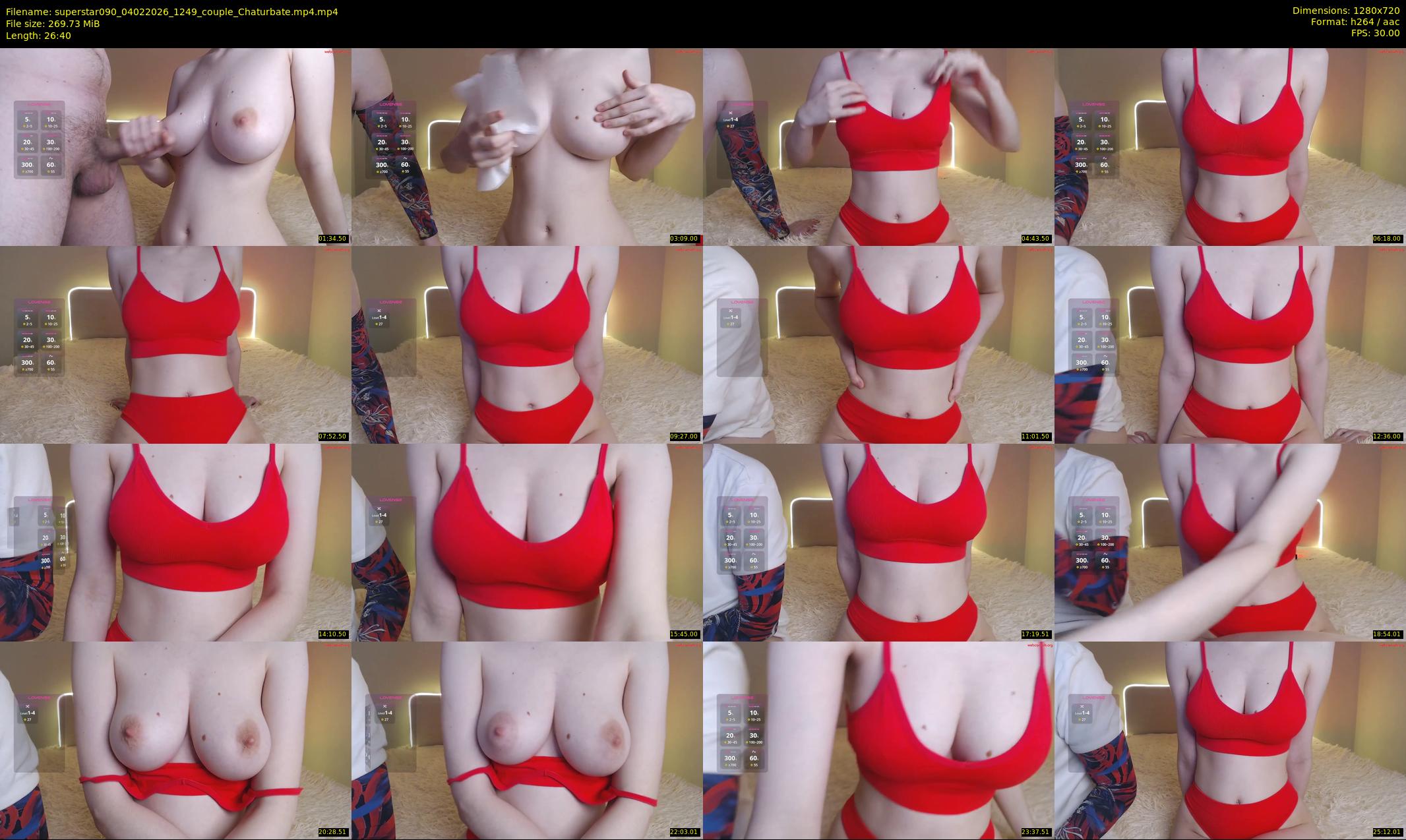 superstar090 — 27 minute Chaturbate couple cam show recording, 720p, Feb 4, 2026