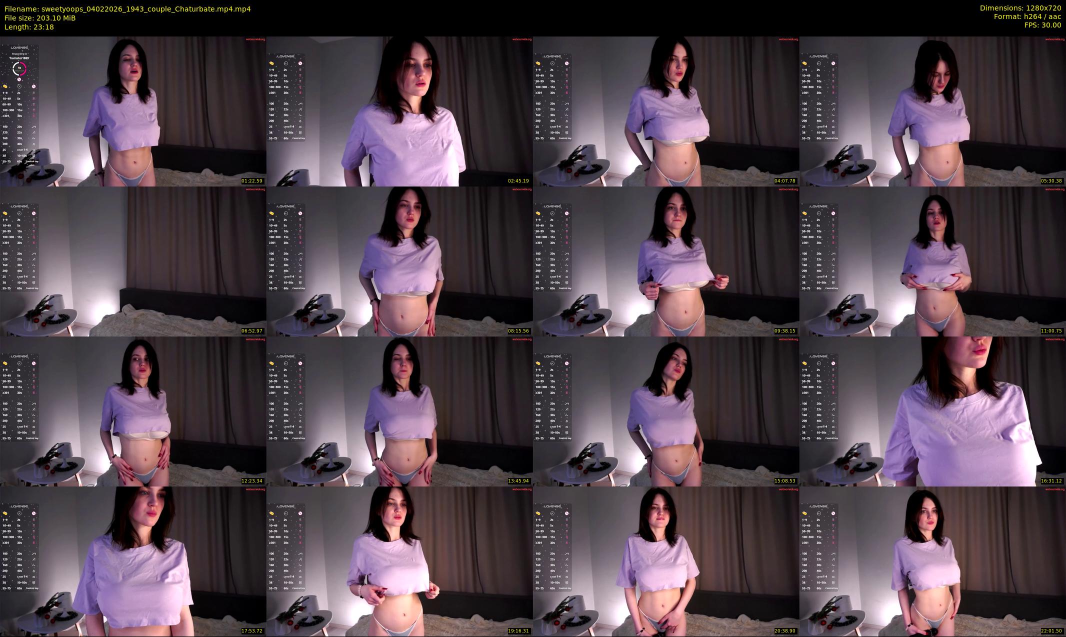 sweetyoops — 24 minute Chaturbate female cam show recording, 720p, Feb 4, 2026