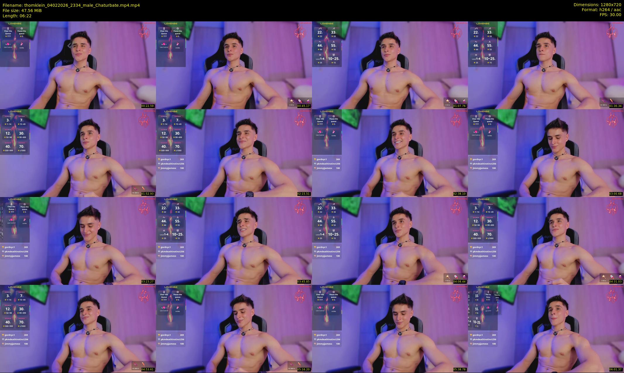 thomklein — 7 minute Chaturbate male cam show recording, 720p, Feb 4, 2026