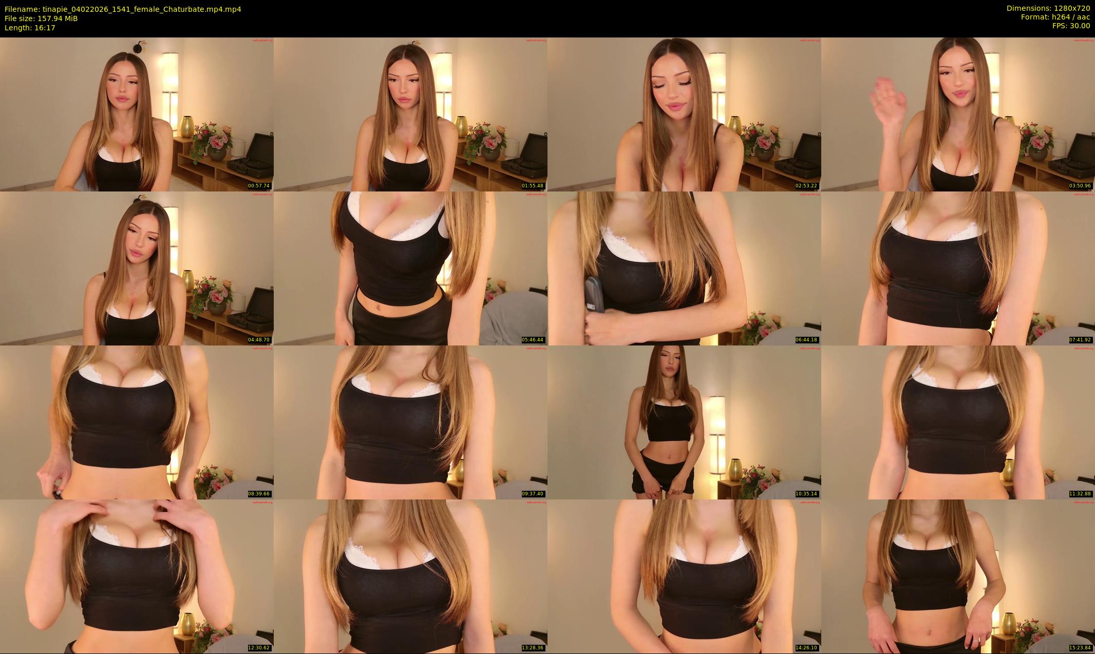 tinapie — 17 minute Chaturbate female cam show recording, 720p, Feb 4, 2026