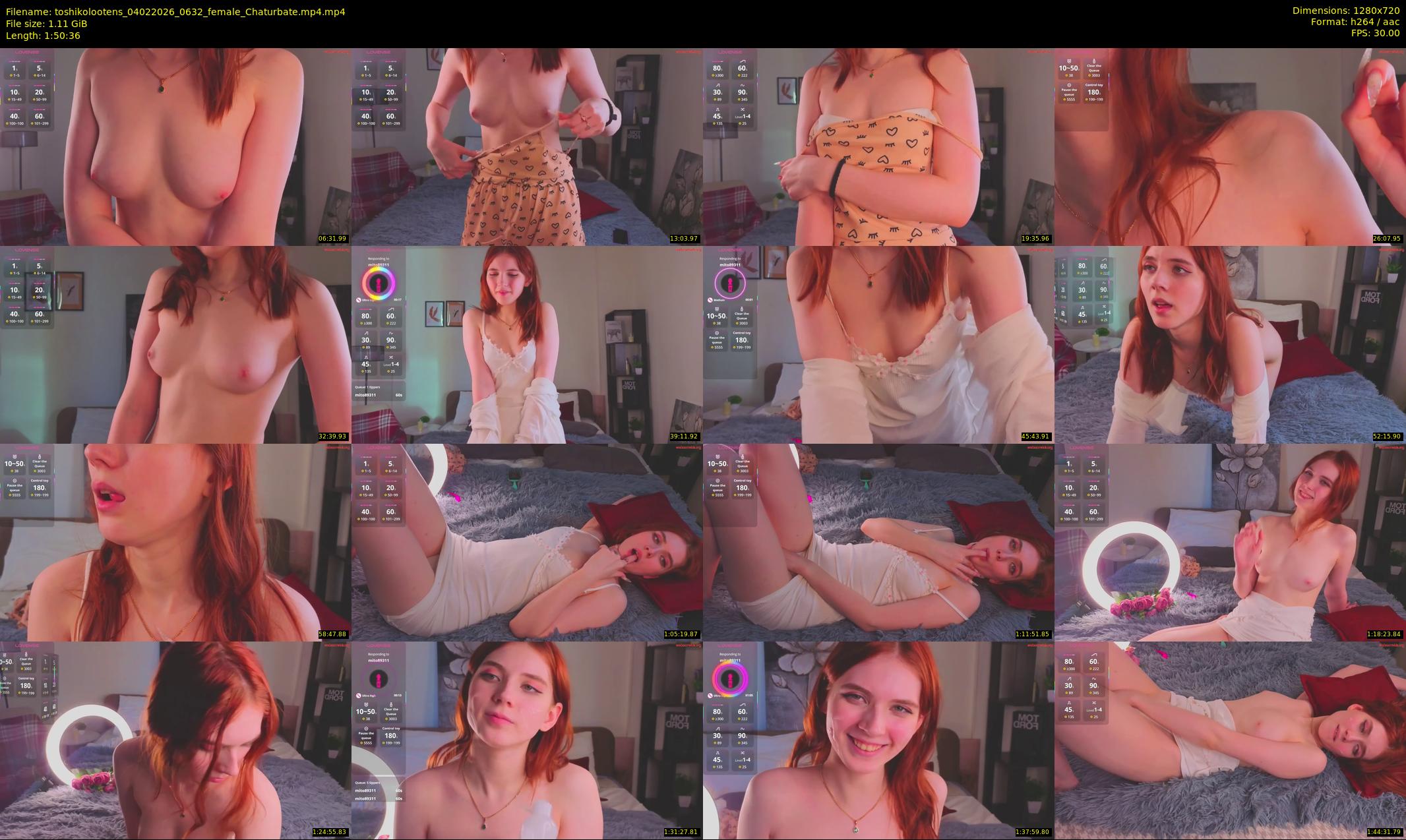 toshikolootens — 111 minute Chaturbate female cam show recording, 720p, Feb 4, 2026
