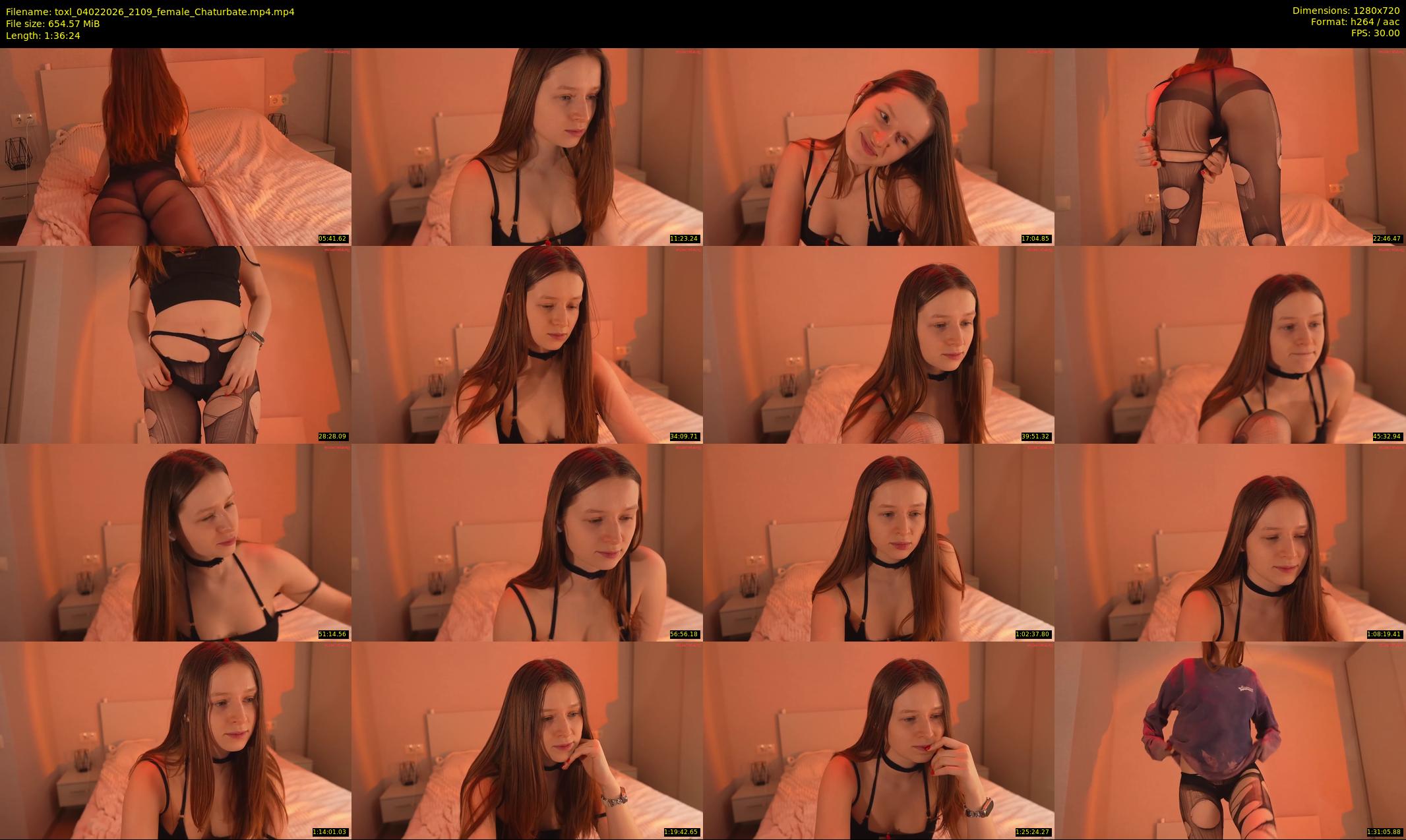 toxl — 97 minute Chaturbate female cam show recording, 720p, Feb 4, 2026