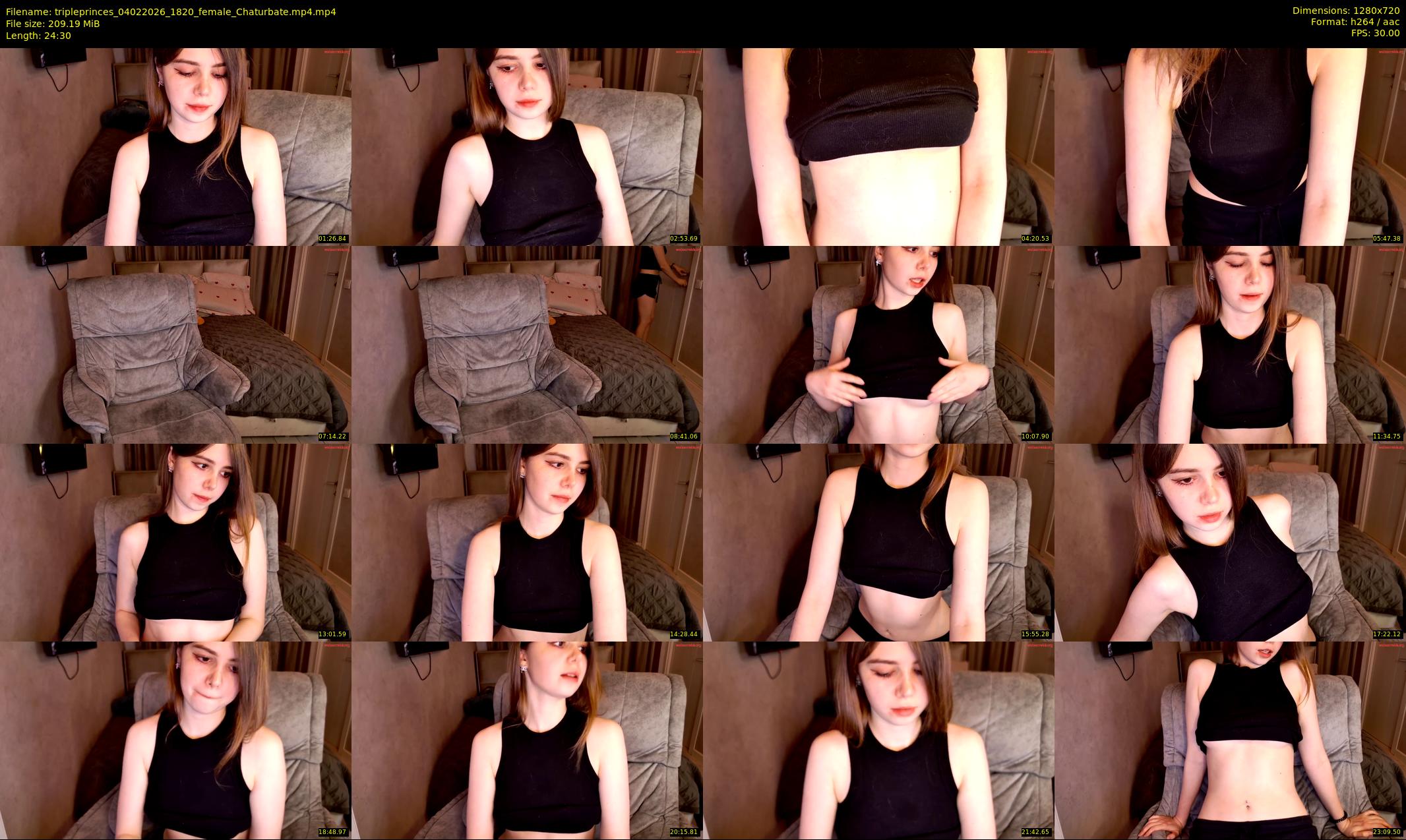 tripleprinces — 25 minute Chaturbate female cam show recording, 720p, Feb 4, 2026