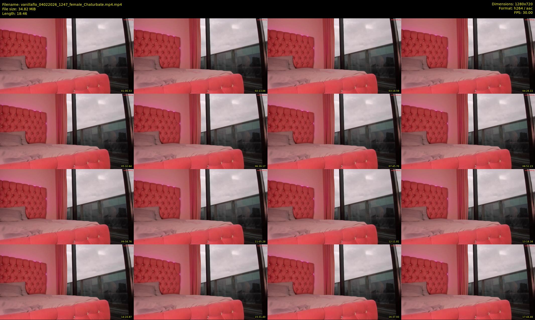 vanillaflo — 19 minute Chaturbate female cam show recording, 720p, Feb 4, 2026