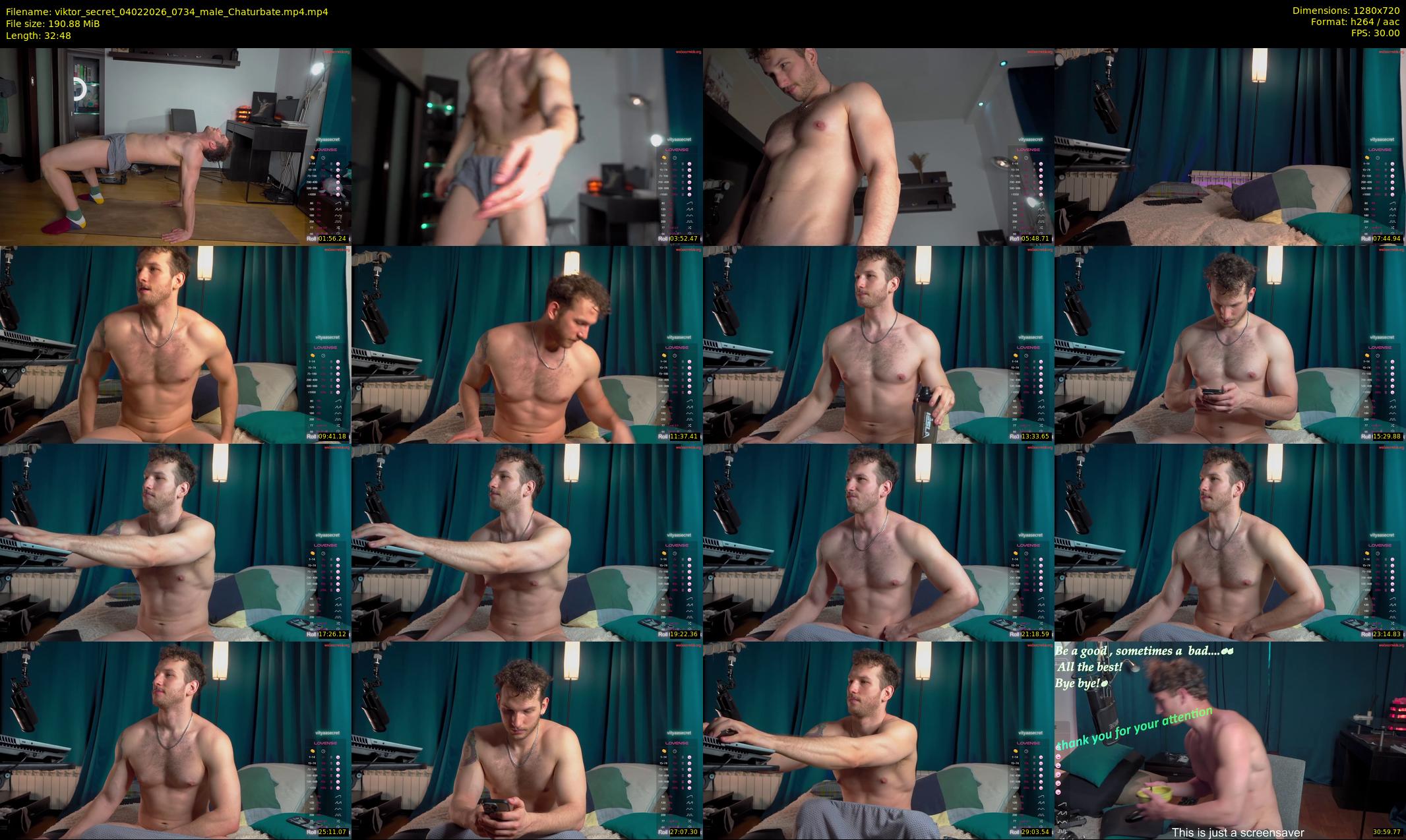 viktor_secret — 33 minute Chaturbate male cam show recording, 720p, Feb 4, 2026