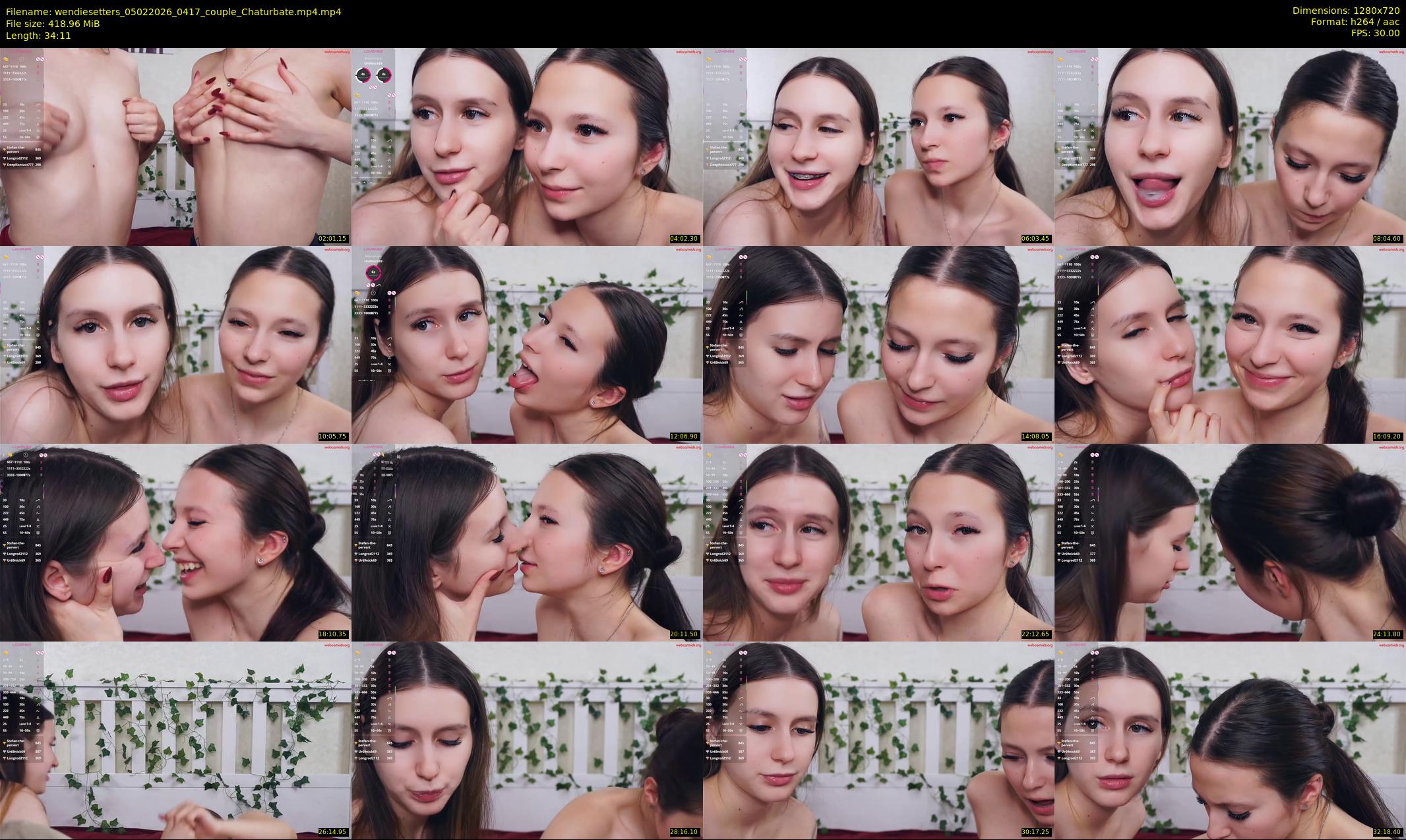 wendiesetters — 35 minute Chaturbate female cam show recording, 720p, Feb 5, 2026