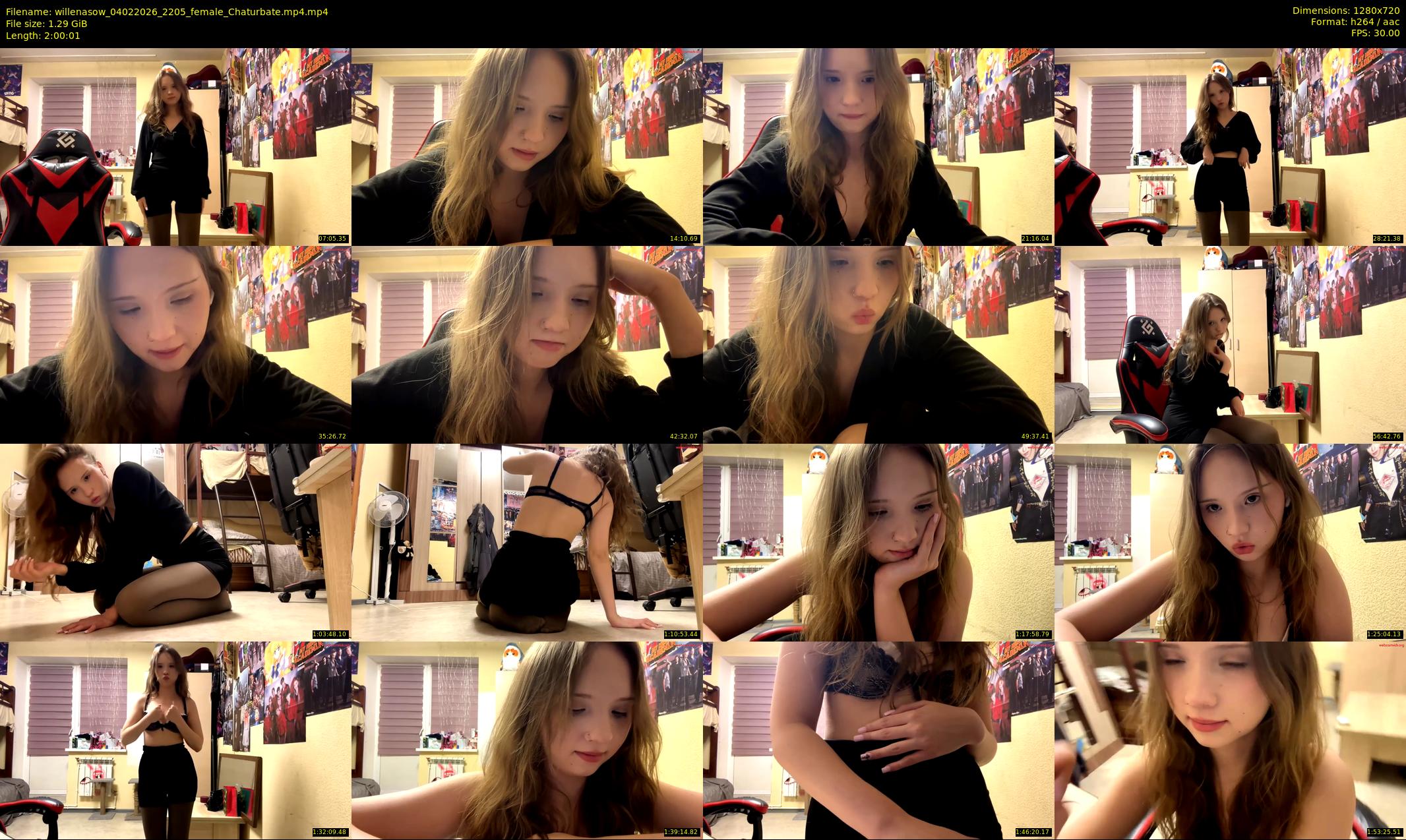 willenasow — 121 minute Chaturbate female cam show recording, 720p, Feb 4, 2026