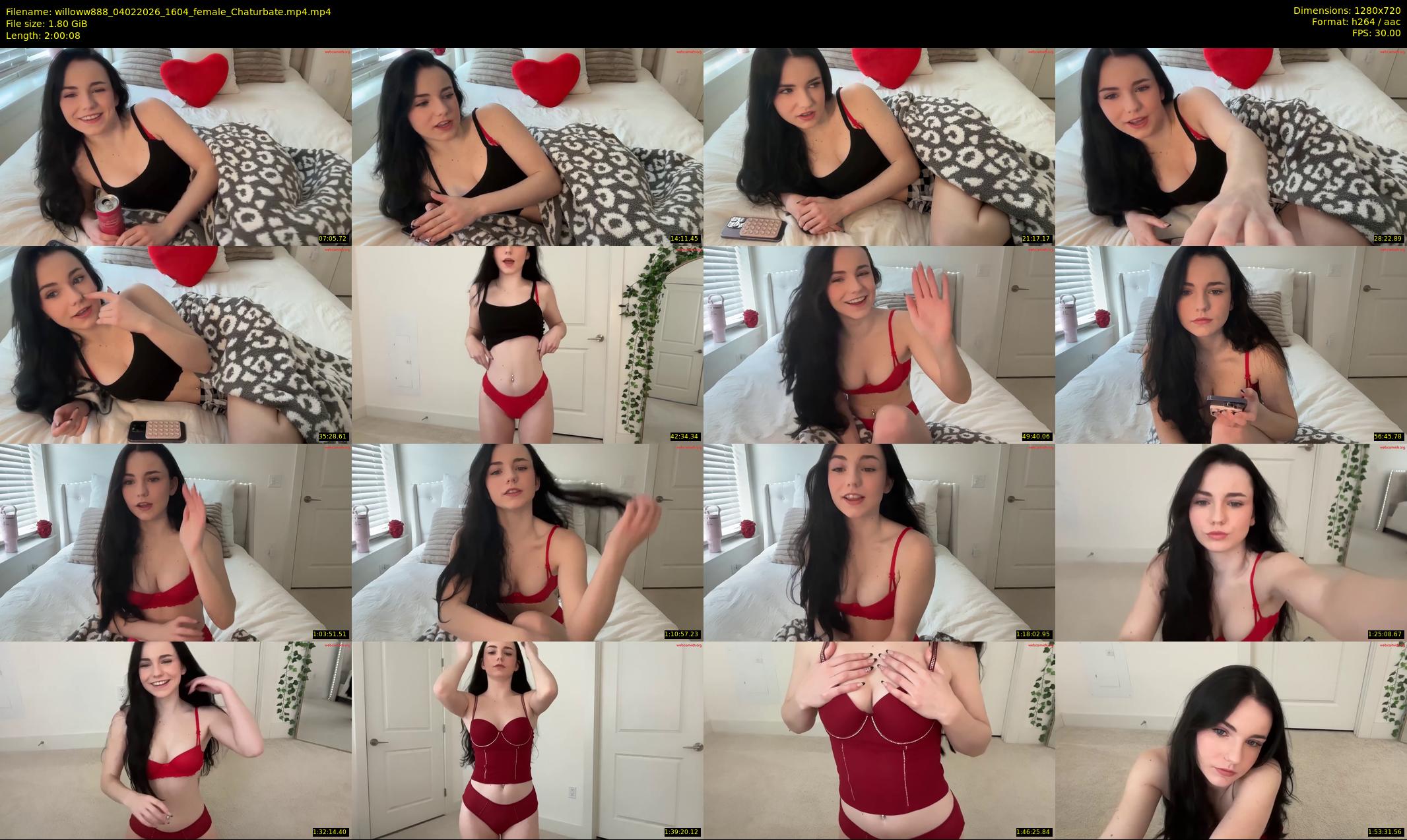 willoww888 — 121 minute Chaturbate female cam show recording, 720p, Feb 4, 2026