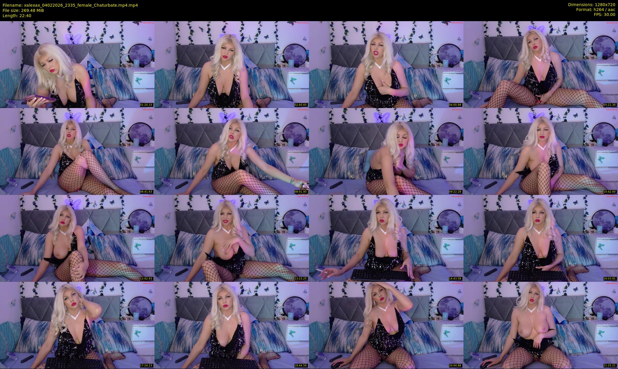xalexax — 23 minute Chaturbate female cam show recording, 720p, Feb 4, 2026