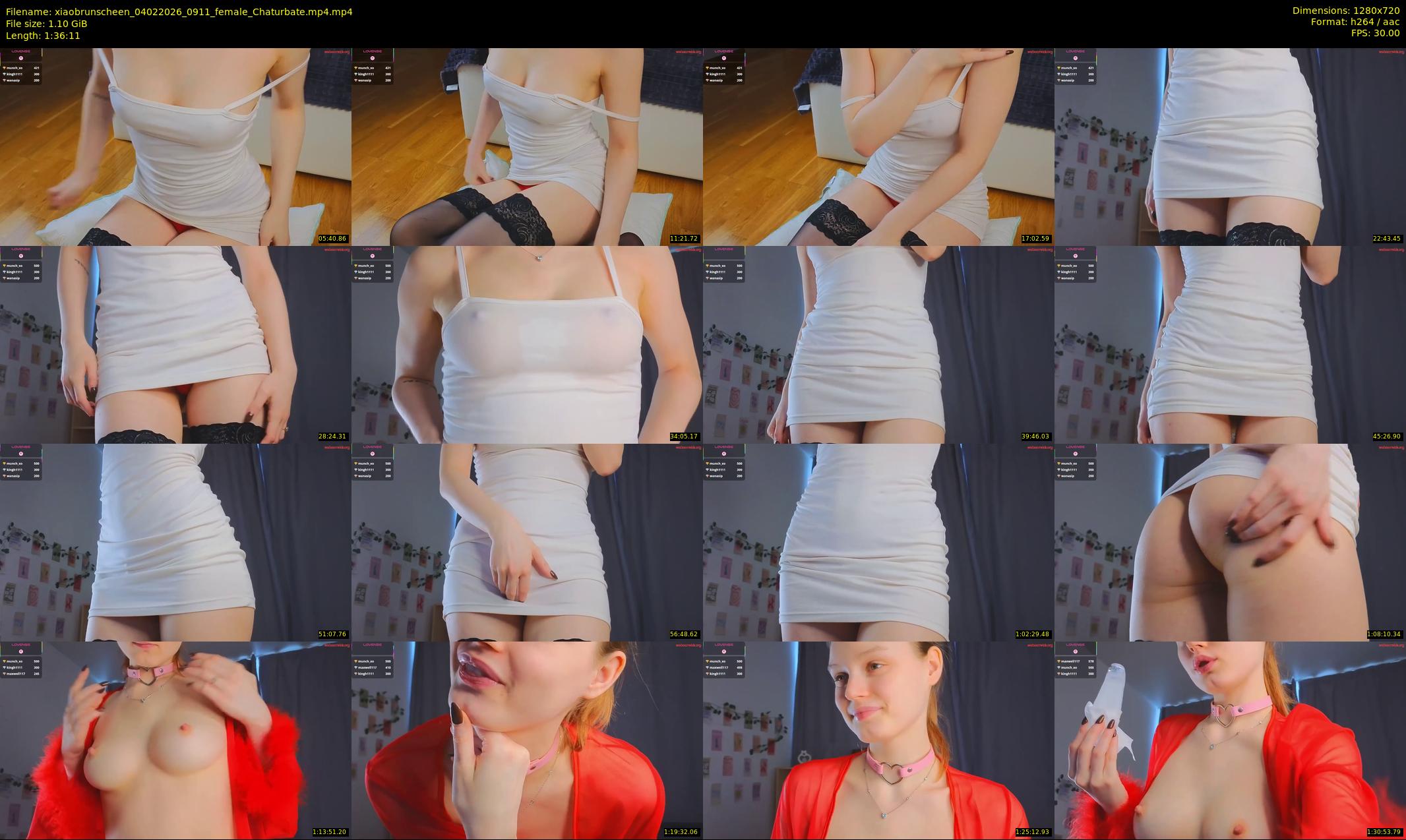 xiaobrunscheen — 97 minute Chaturbate couple cam show recording, 720p, Feb 4, 2026