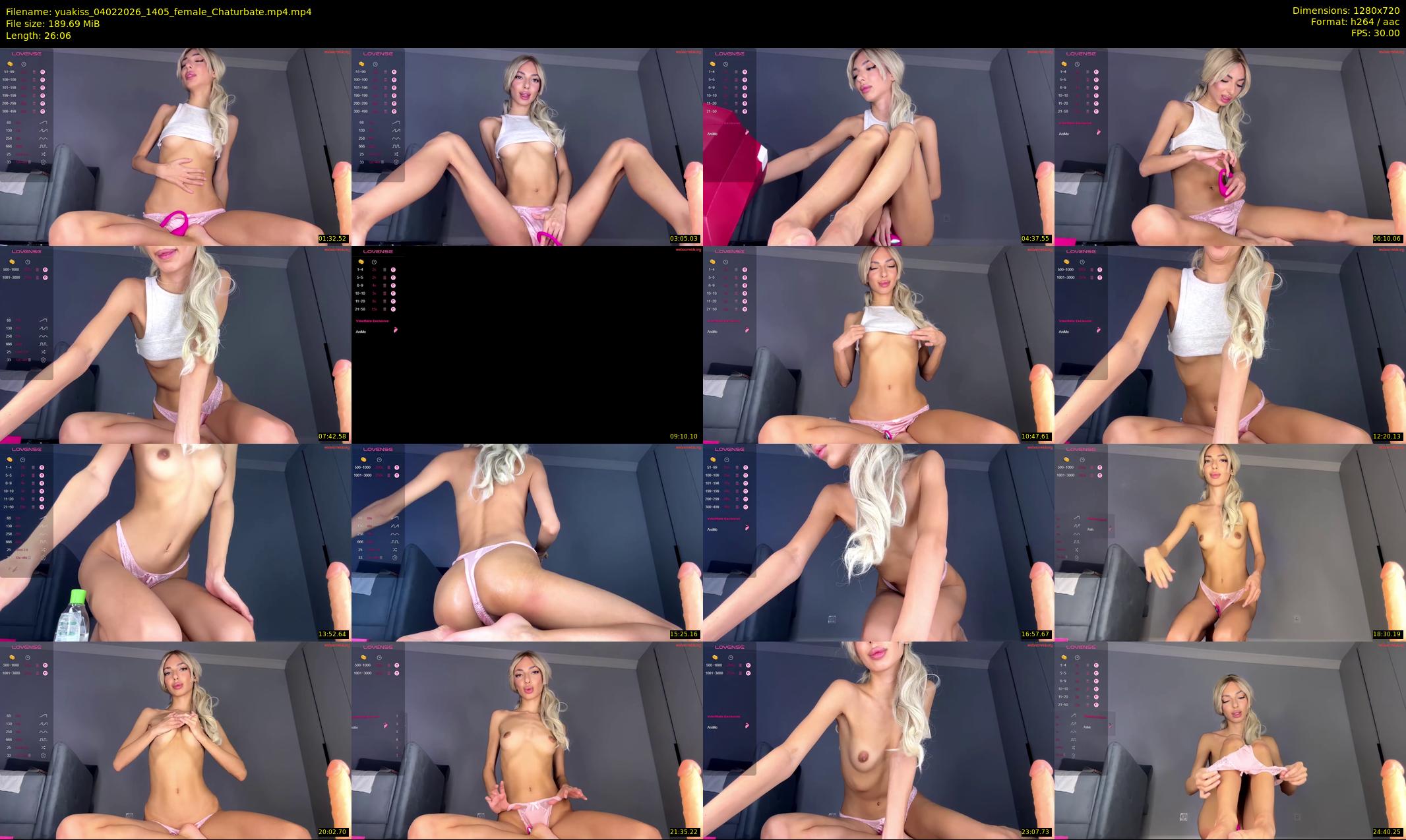 yuakiss — 27 minute Chaturbate female cam show recording, 720p, Feb 4, 2026
