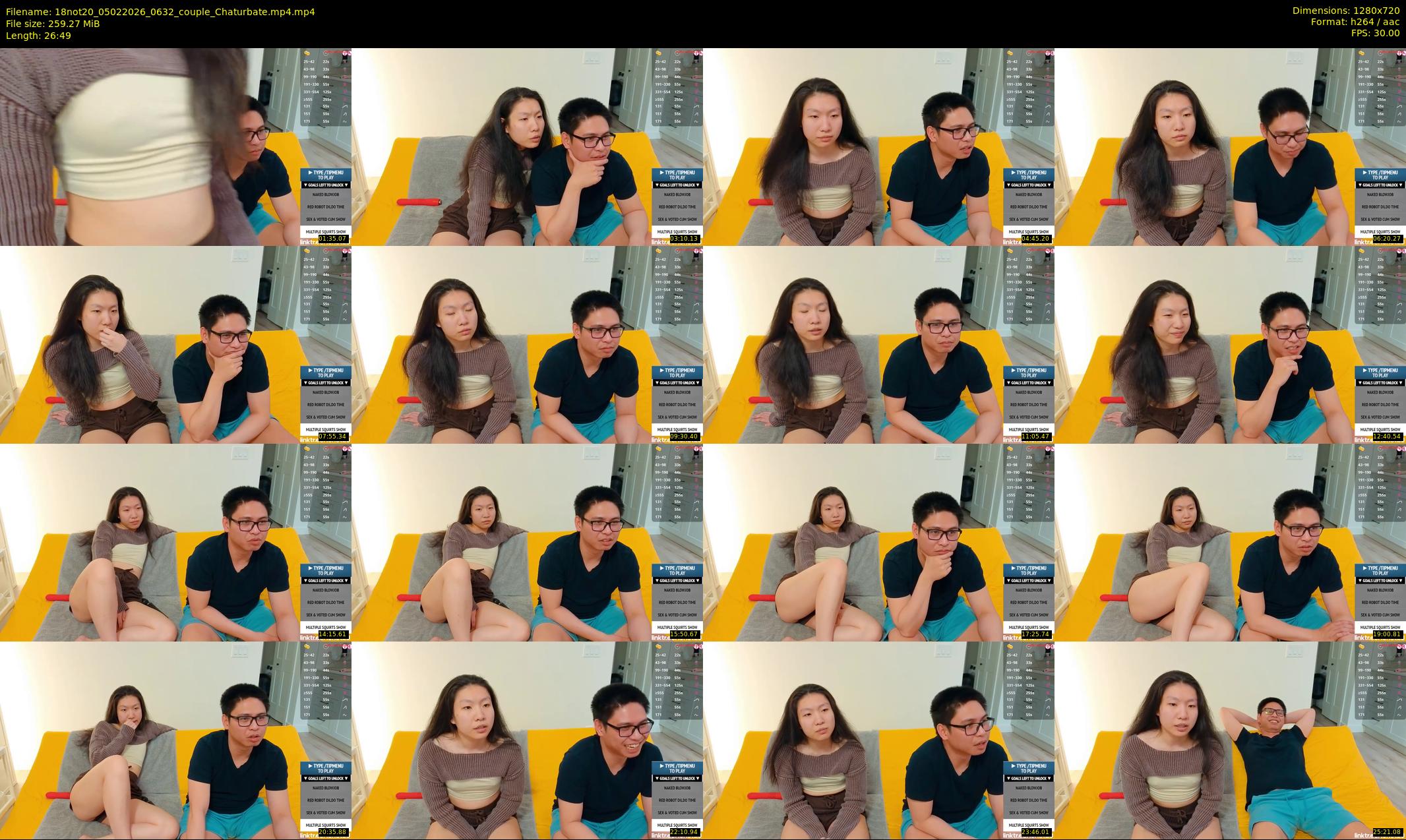 18not20 — 27 minute Chaturbate couple cam show recording, 720p, Feb 5, 2026