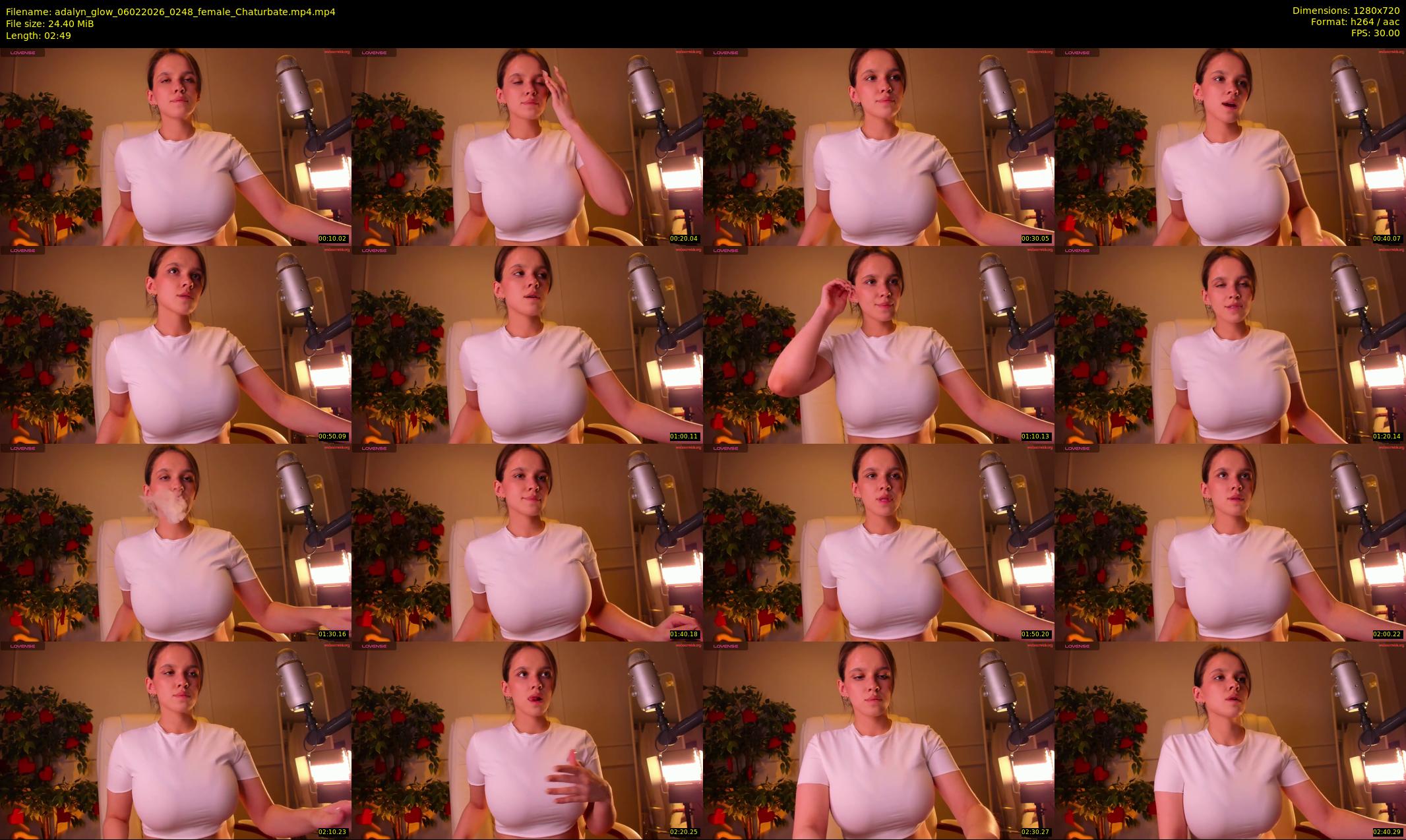 adalyn_glow — 3 minute Chaturbate female cam show recording, 720p, Feb 6, 2026