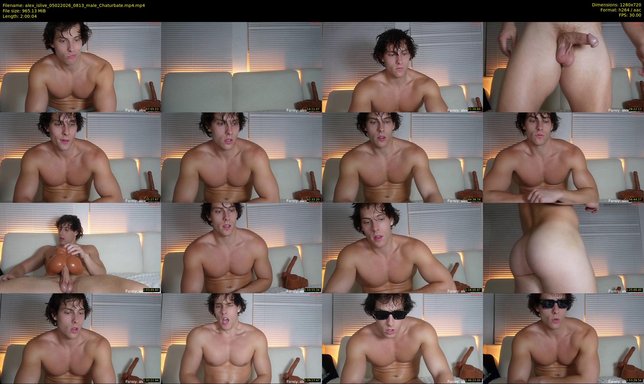 alex_islive — 121 minute Chaturbate male cam show recording, 720p, Feb 5, 2026