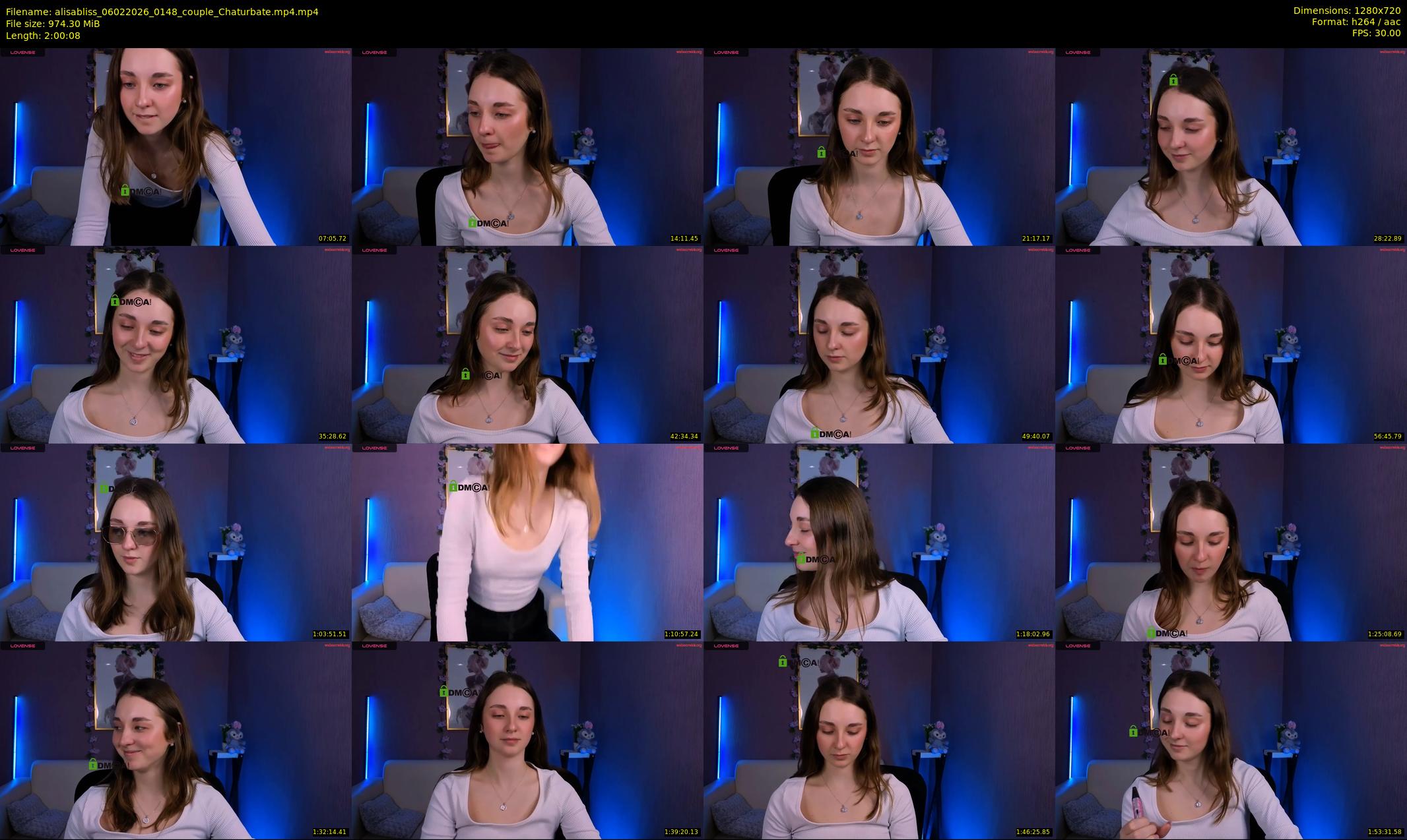 alisabliss — 121 minute Chaturbate female cam show recording, 720p, Feb 6, 2026
