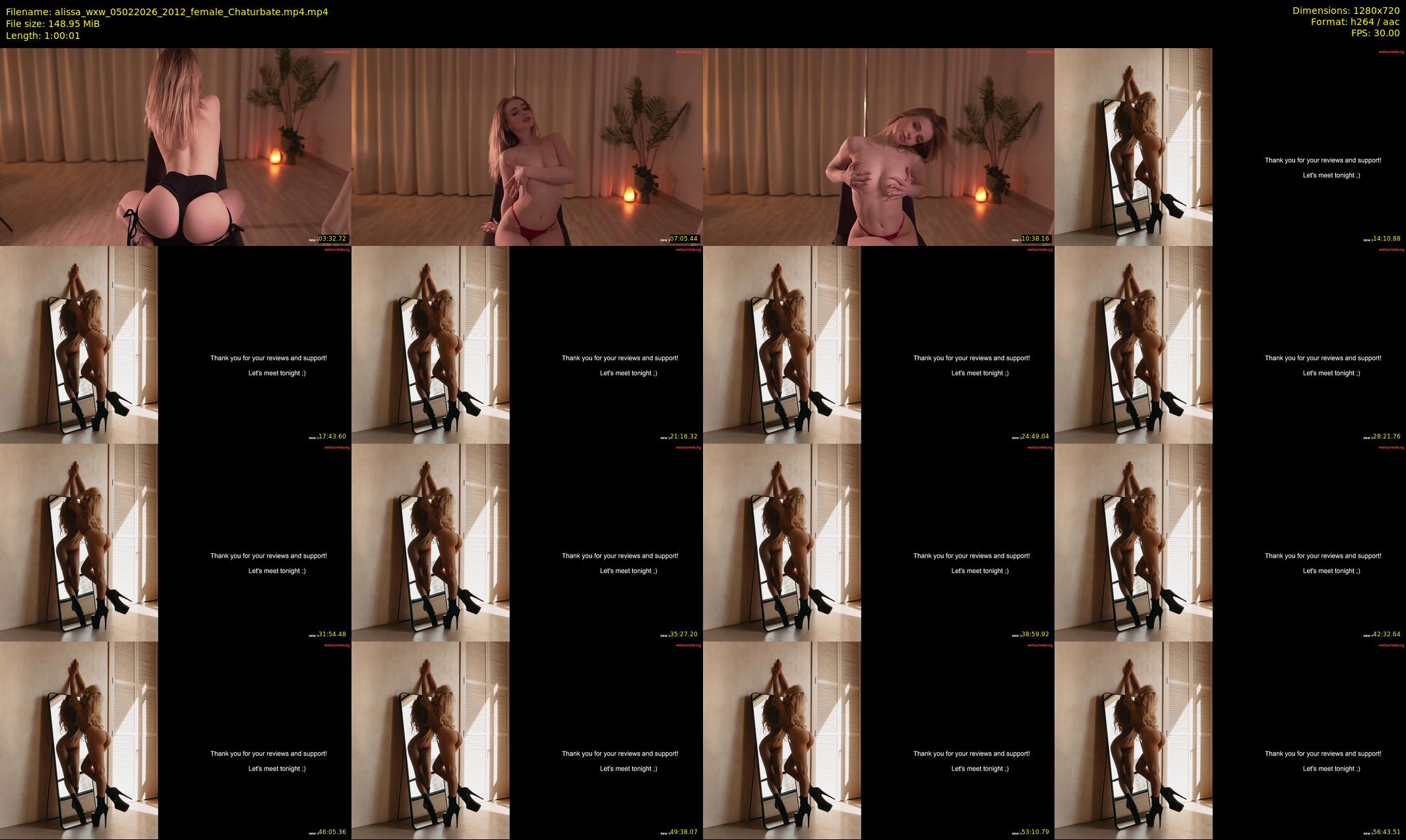 alissa_wxw — 61 minute Chaturbate female cam show recording, 720p, Feb 5, 2026
