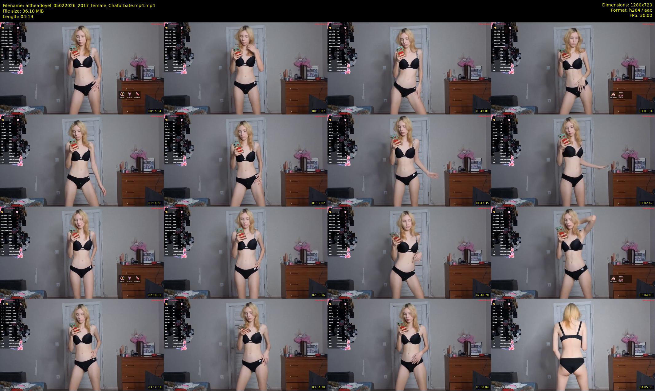 altheadoyel — 5 minute Chaturbate female cam show recording, 720p, Feb 5, 2026