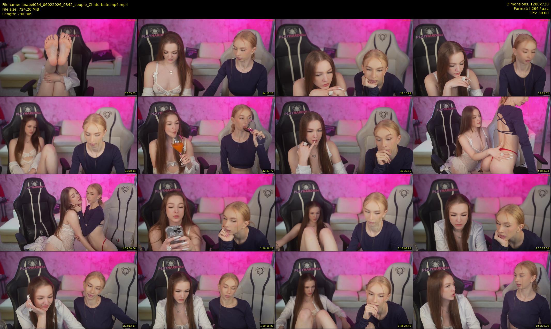 anabel054 — 121 minute Chaturbate female cam show recording, 720p, Feb 6, 2026