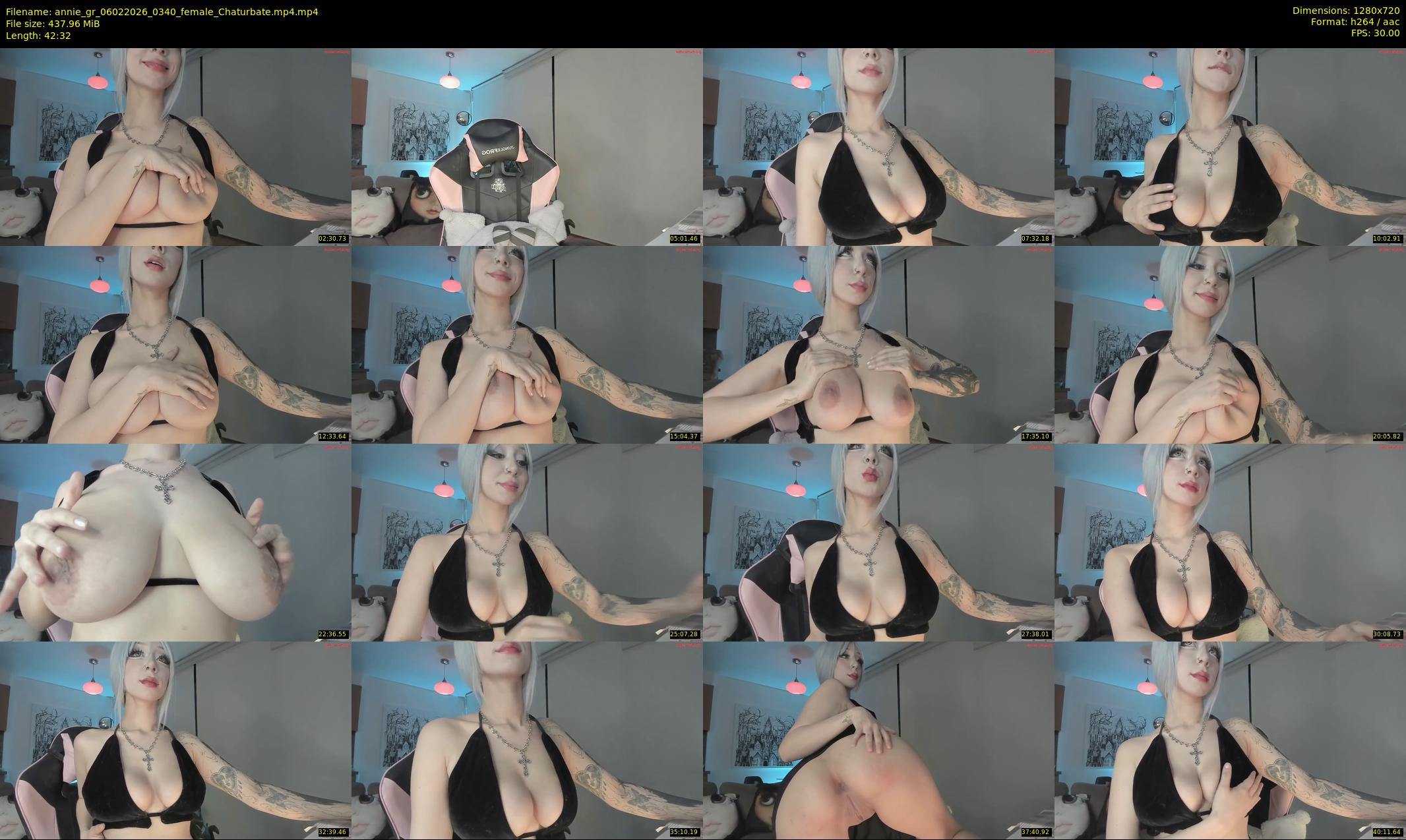 annie_gr — 43 minute Chaturbate female cam show recording, 720p, Feb 6, 2026