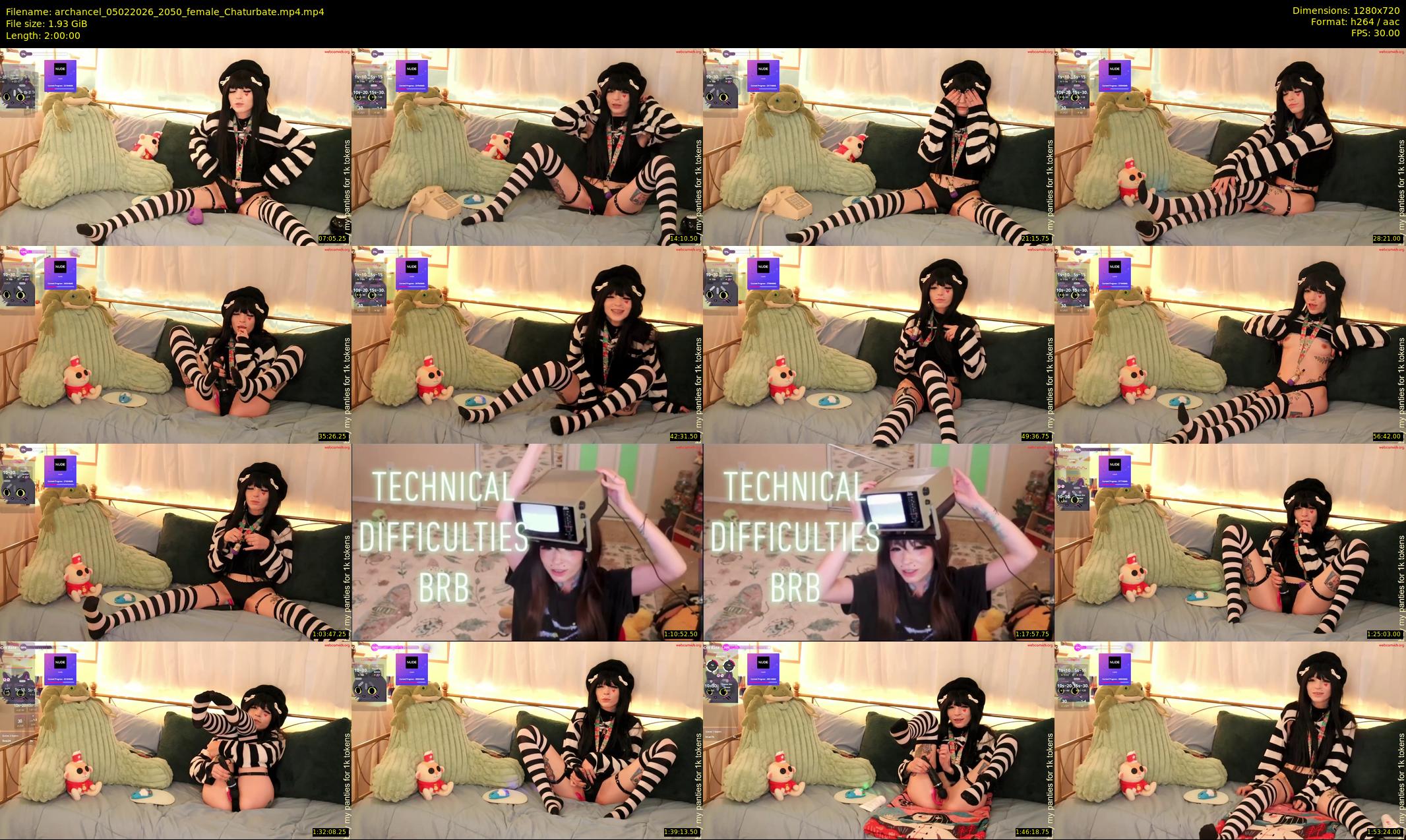 archancel — 120 minute Chaturbate female cam show recording, 720p, Feb 5, 2026